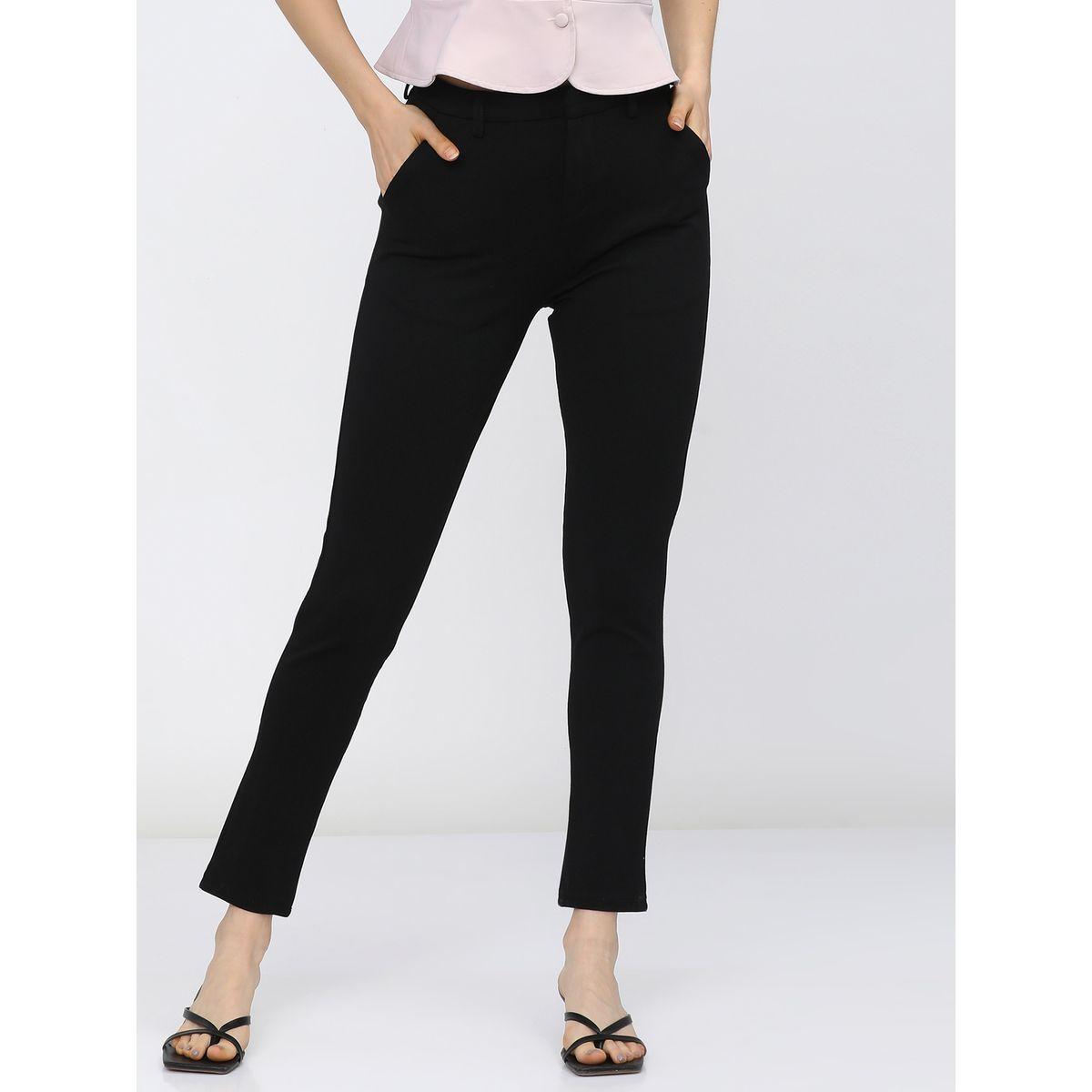بنطال سادة بقصة سليم فت طوكيو توكيز × ستايلي-women-clothing-bottoms-trousers-image-1