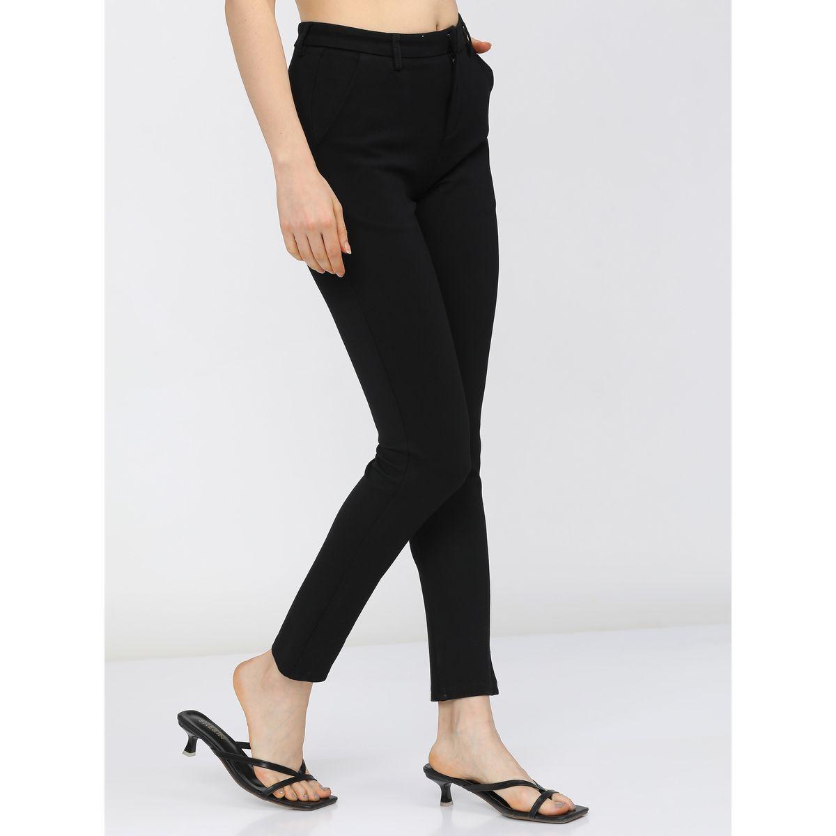 بنطال سادة بقصة سليم فت طوكيو توكيز × ستايلي-women-clothing-bottoms-trousers-image-6