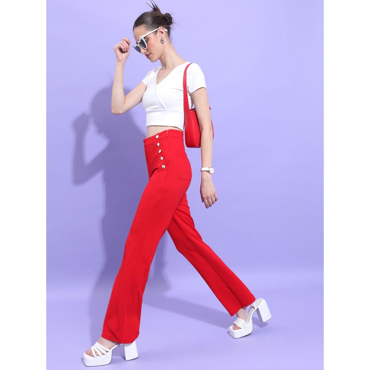 بنطال واسع بخصر عالي طوكيو توكيز × ستايلي-women-clothing-bottoms-trousers-image-2