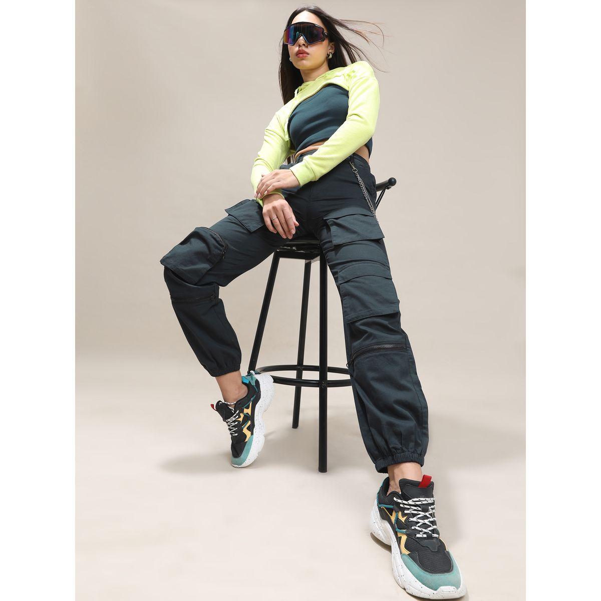 Tokyo Talkies X Styli Regular Fit Cargo Trouser-women-clothing-bottoms-trousers-image-2