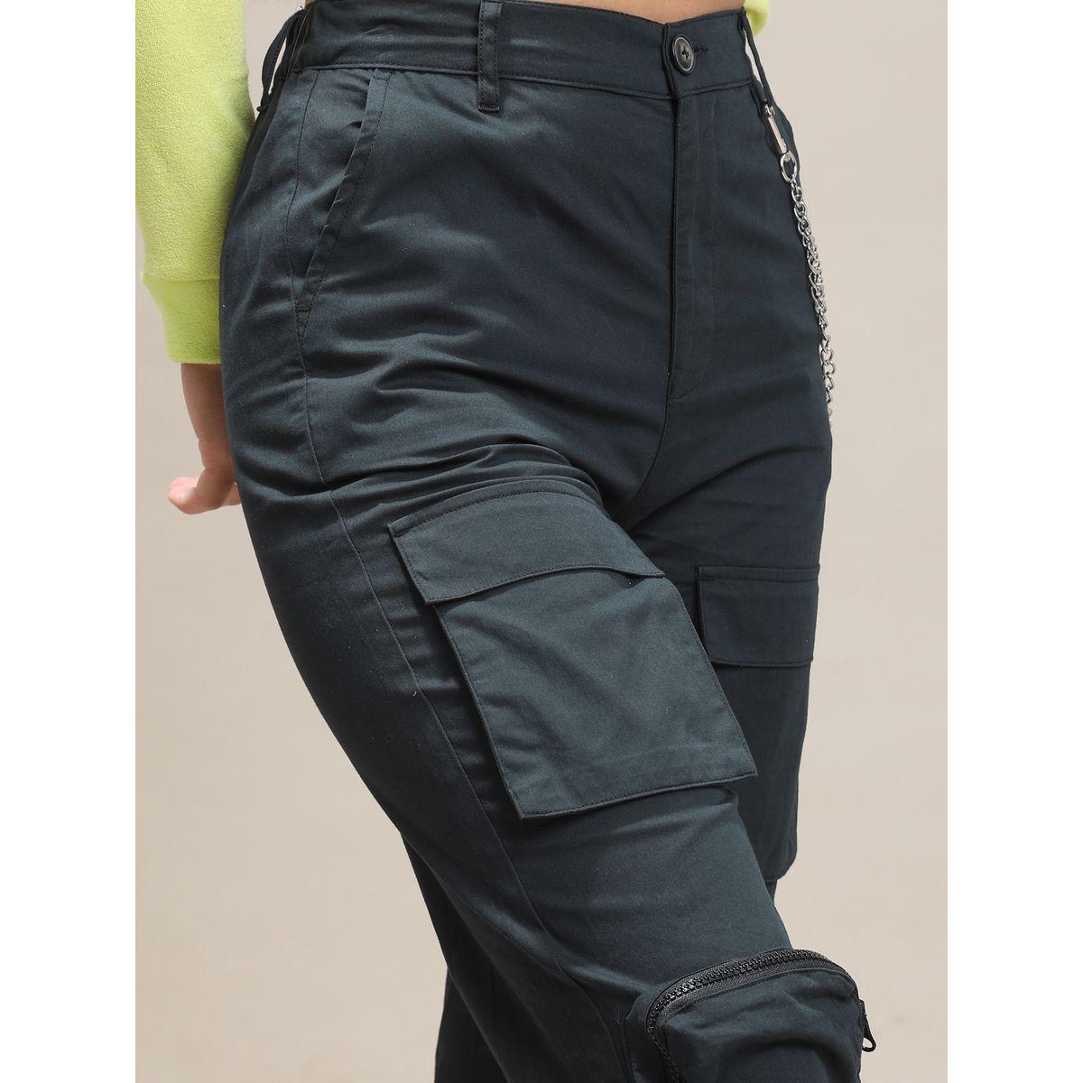 Tokyo Talkies X Styli Regular Fit Cargo Trouser-women-clothing-bottoms-trousers-image-5