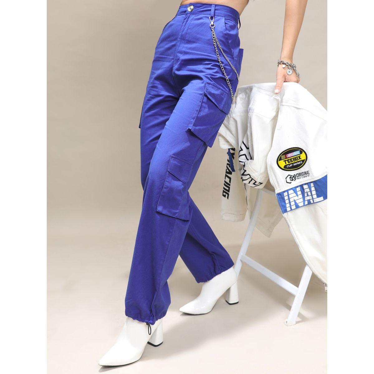 بنطال كارجو بقصة عادية طوكيو توكيز × ستايلي-women-clothing-bottoms-trousers-image-1