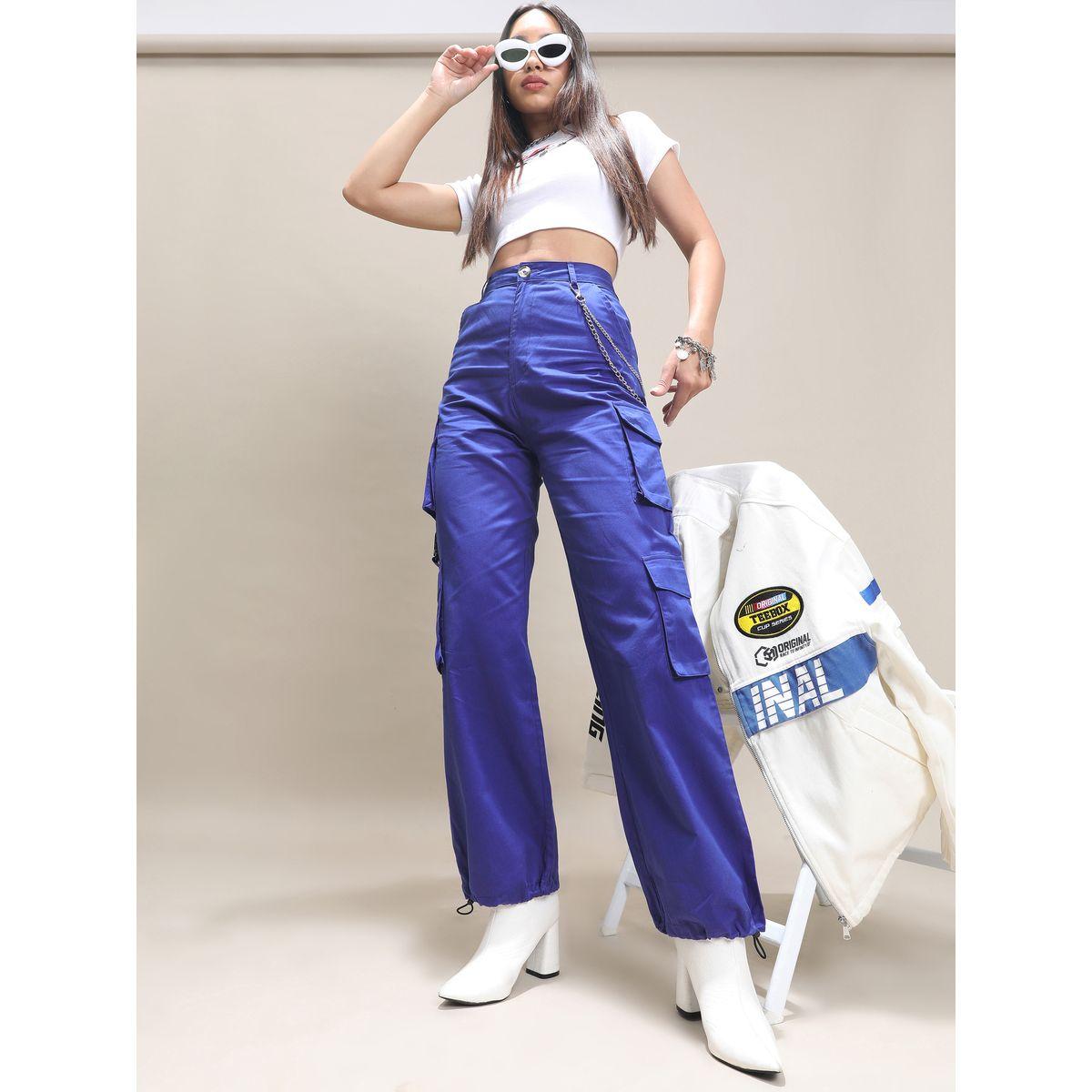 بنطال كارجو بقصة عادية طوكيو توكيز × ستايلي-women-clothing-bottoms-trousers-image-2