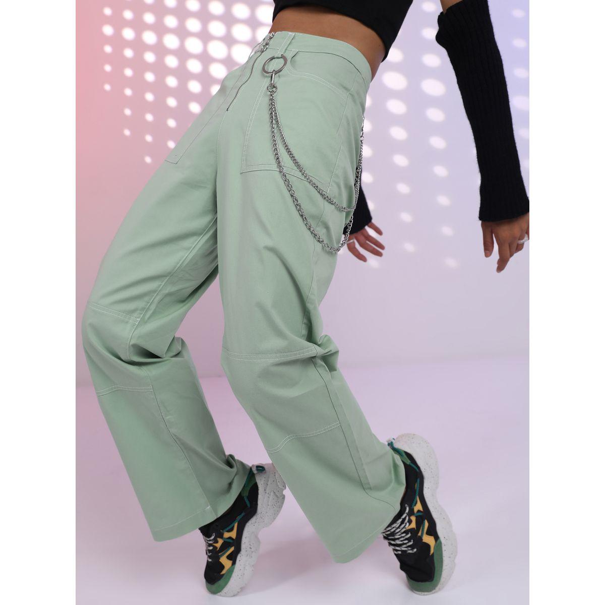 Tokyo Talkies X Styli Wide Leg Utility Trouser with Stitch Detail-women-clothing-bottoms-trousers-image-1