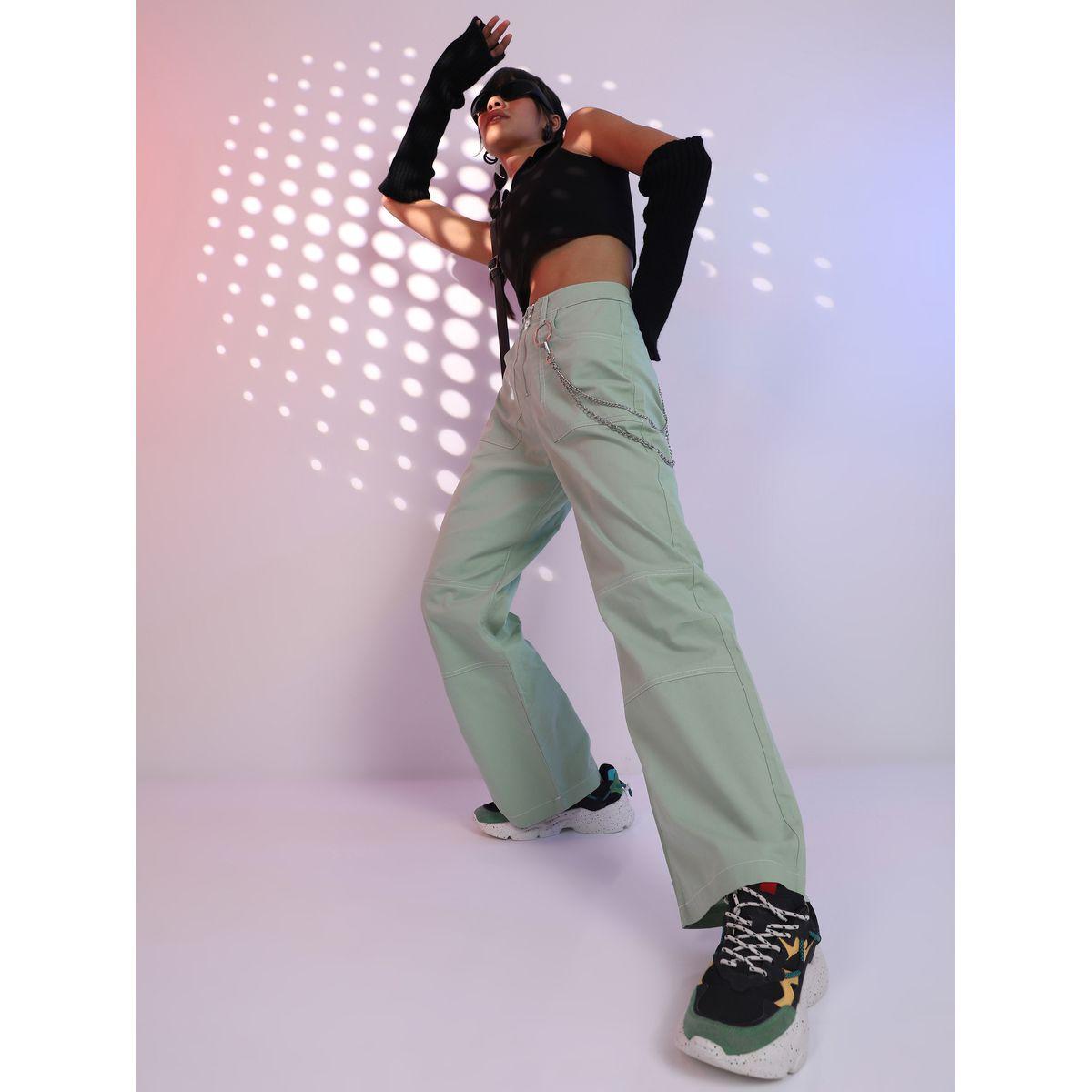 Tokyo Talkies X Styli Wide Leg Utility Trouser with Stitch Detail-women-clothing-bottoms-trousers-image-2