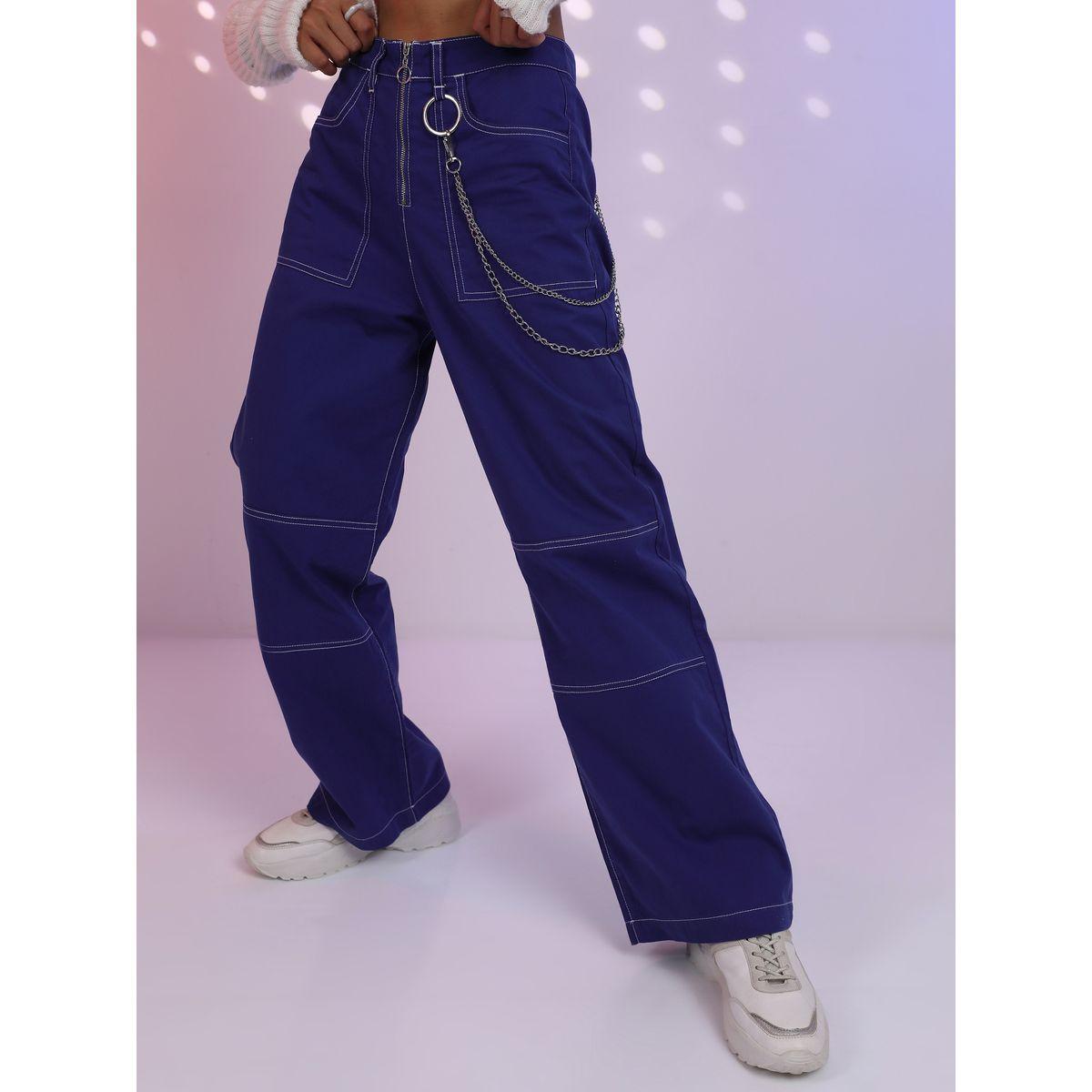 Tokyo Talkies X Styli Wide Leg Utility Trouser with Stitch Detail-women-clothing-bottoms-trousers-image-4