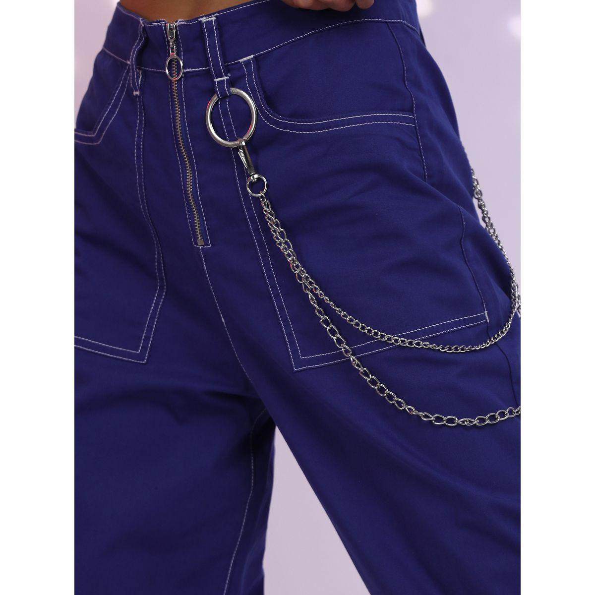 بنطال بأرجل واسعة وتفاصيل درزات طوكيو توكيز × ستايلي-women-clothing-bottoms-trousers-image-5