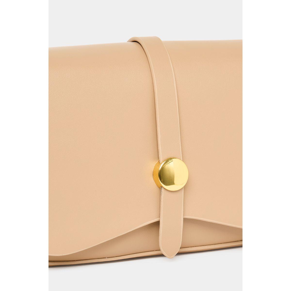 Styli Curve Flap Shoulder Bag with Zip Closure-women-bagsandwallets-handbags-image-2