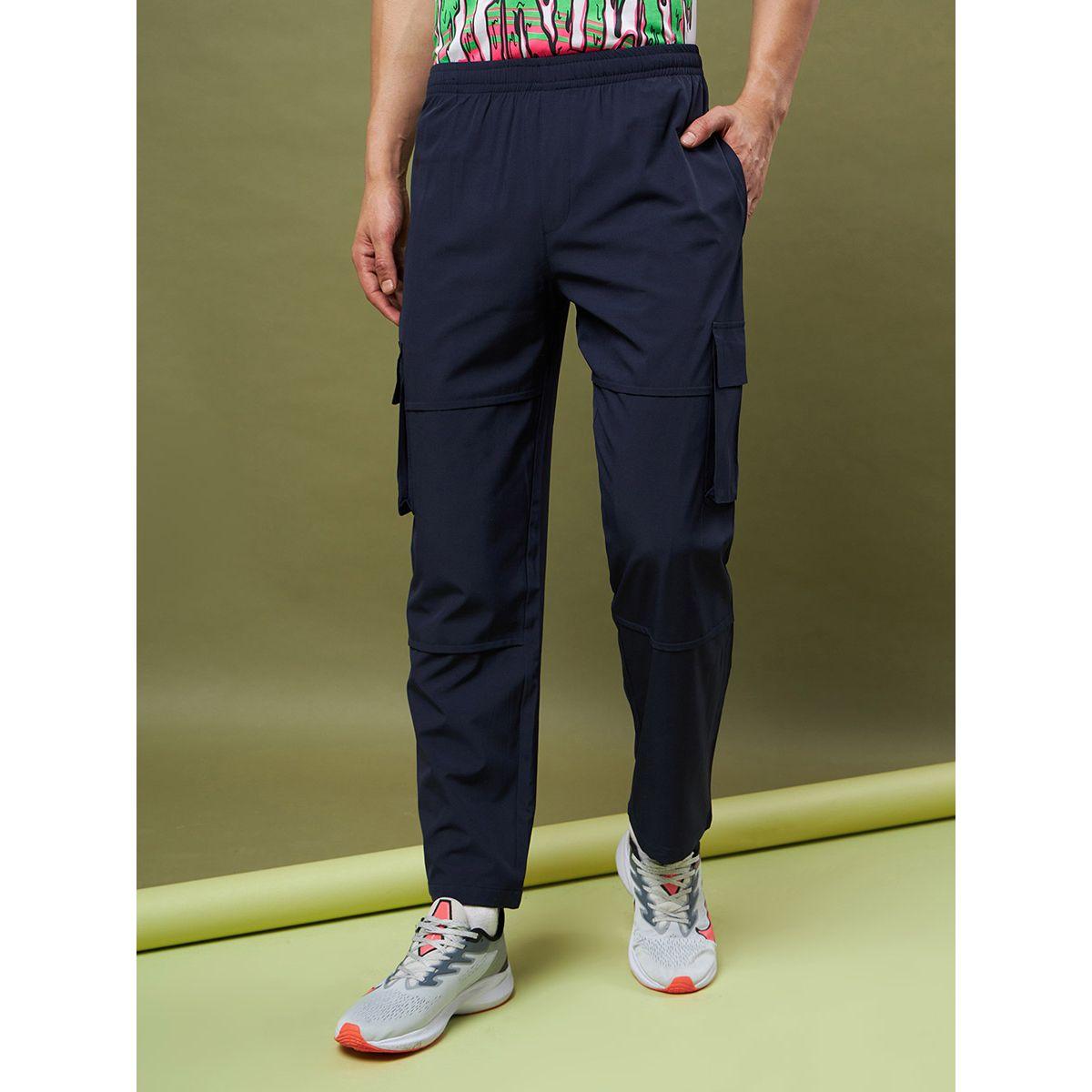 بنطال كارجو بخصر مطاطي ماسكلن ساسافراس × ستايلي-men-clothing-bottoms-trousersandchinos-trousers-image-1