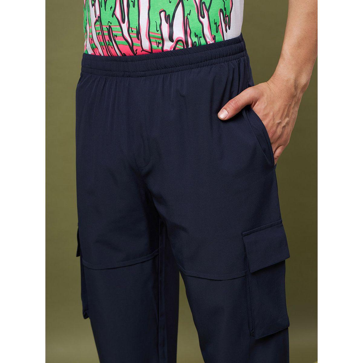 بنطال كارجو بخصر مطاطي ماسكلن ساسافراس × ستايلي-men-clothing-bottoms-trousersandchinos-trousers-image-3