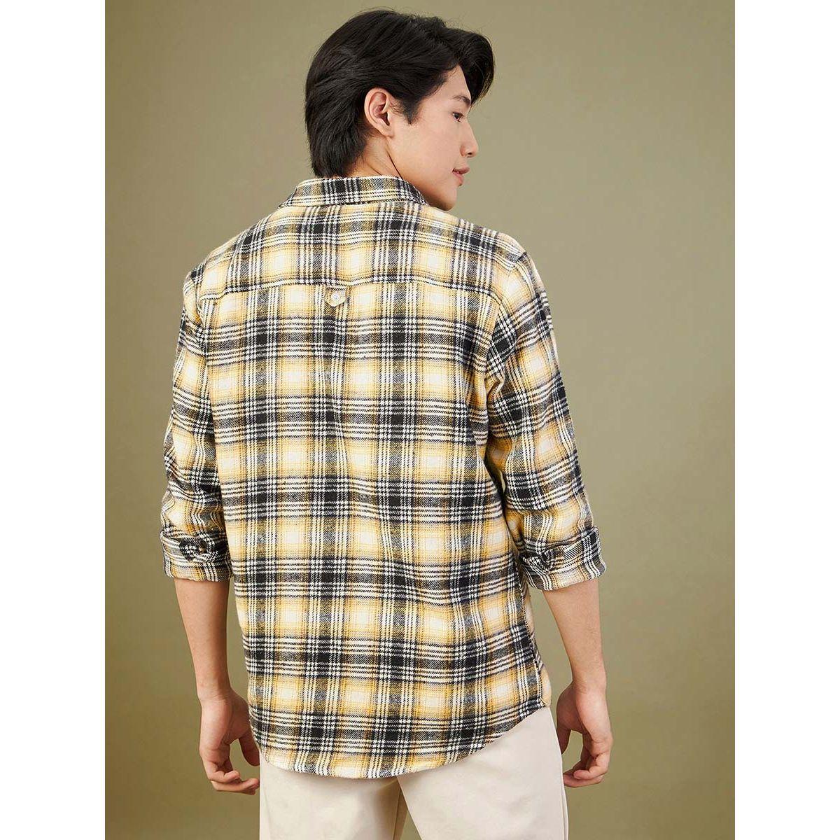 قميص كاروهات بجيوب على الصدر ماسكلن ساسافراس × ستايلي-men-clothing-shirts-image-3