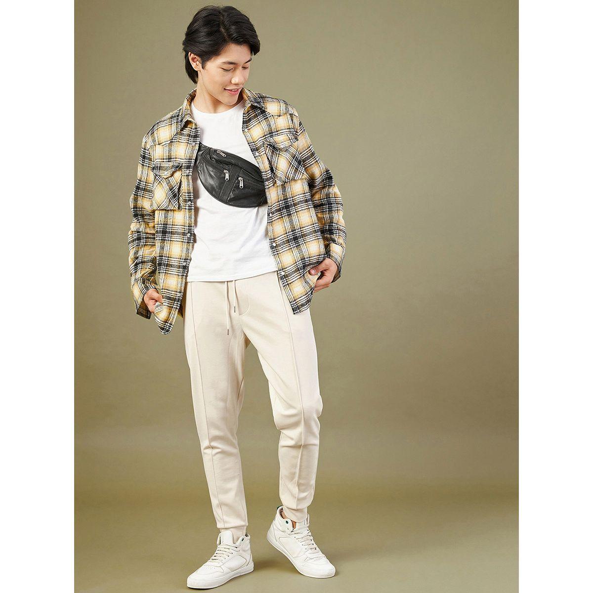 Mascln Sassafras X Styli Flannel Check Regular Shirt with Flap Pocket-men-clothing-shirts-image-4