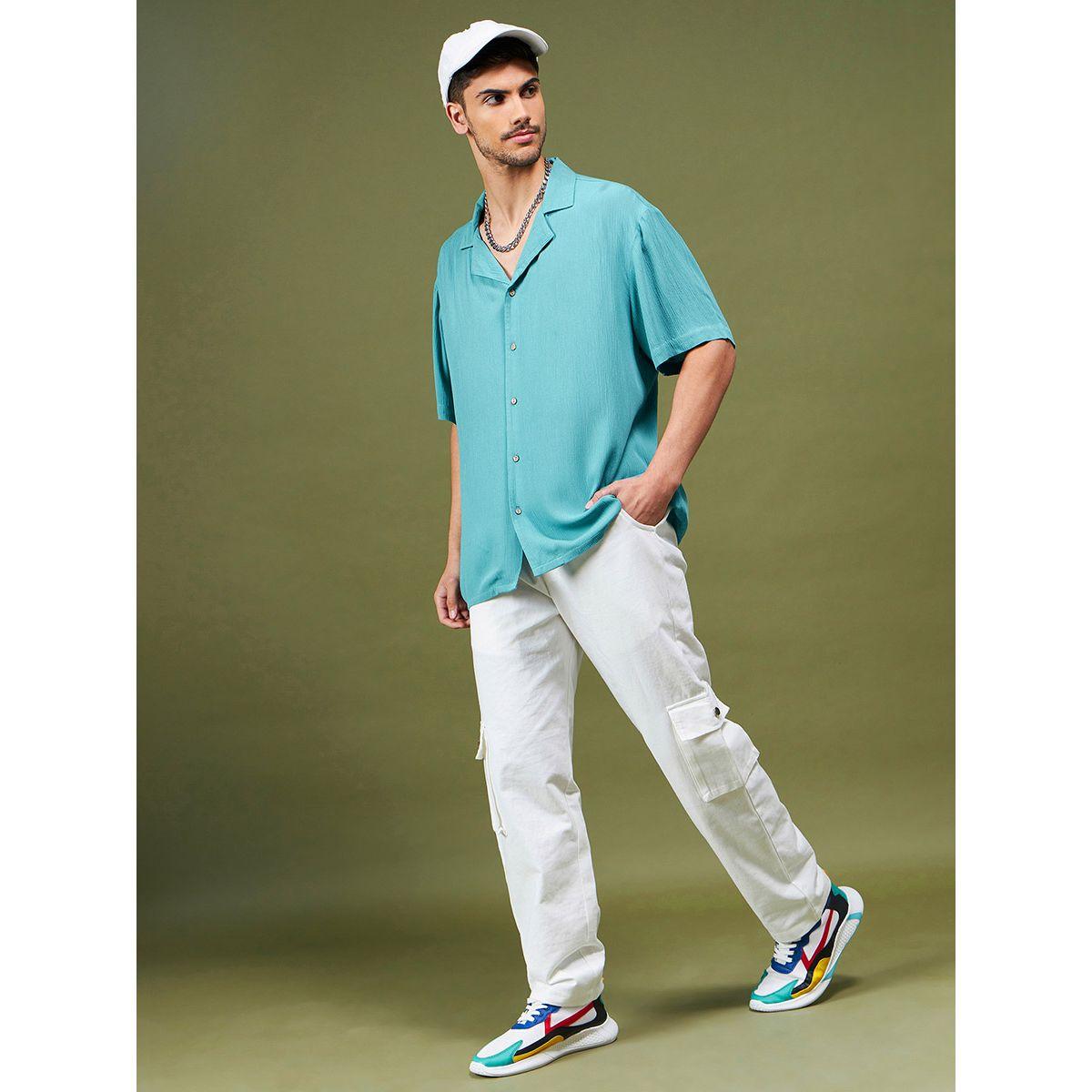 Mascln Sassafras X Styli Solid Relaxed Fit Shirt-men-clothing-shirts-image-4