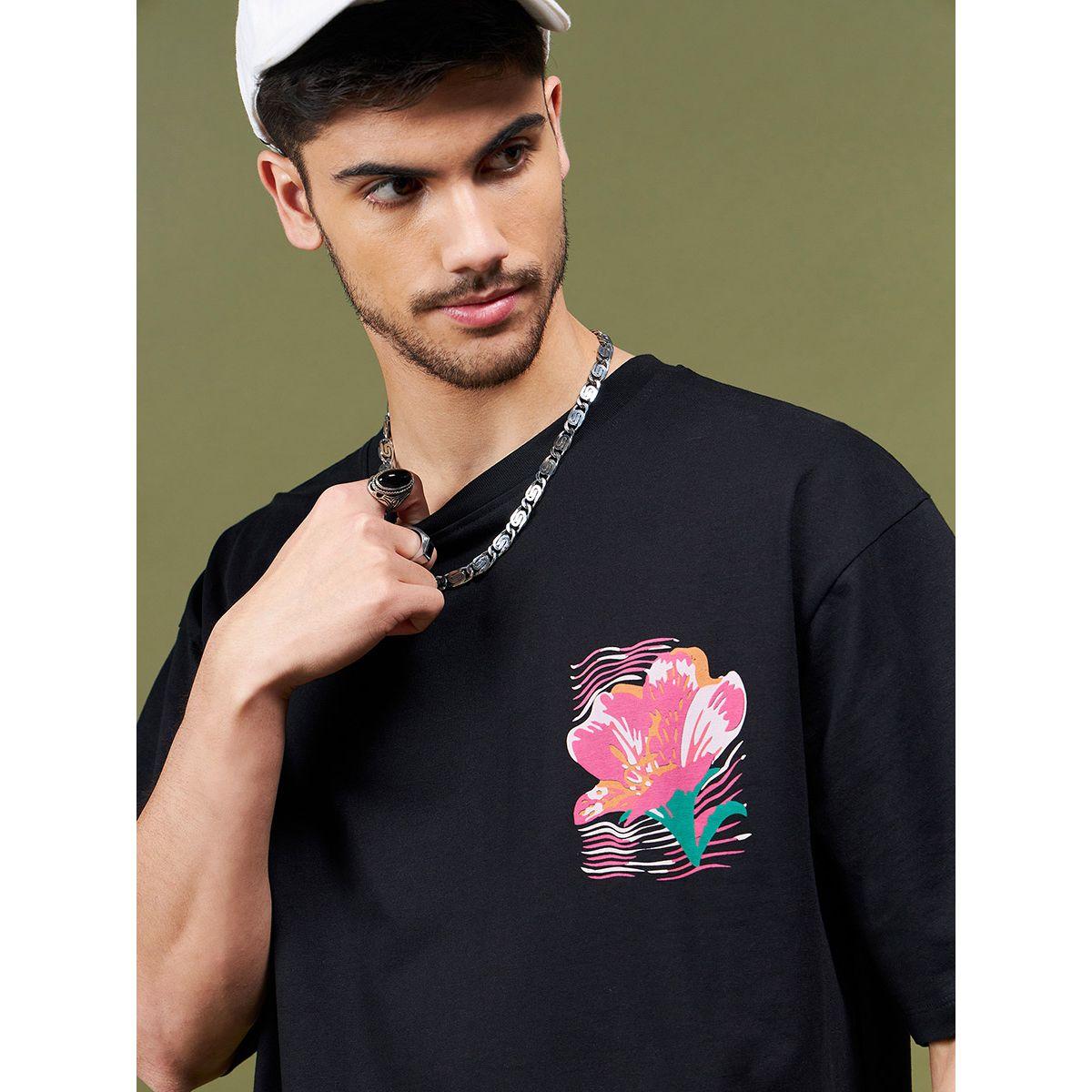 Mascln Sassafras X Styli Oversized Floral Graphic Round Neck T-Shirt-men-clothing-tshirtsandpolos-tshirts-image-2
