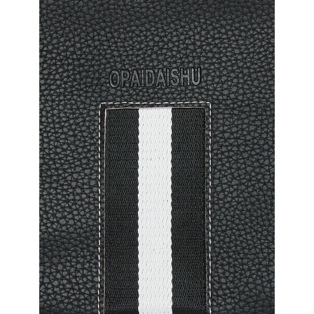 Styli Striped Taping Handbag with Zip Closure-men-bags-image-3