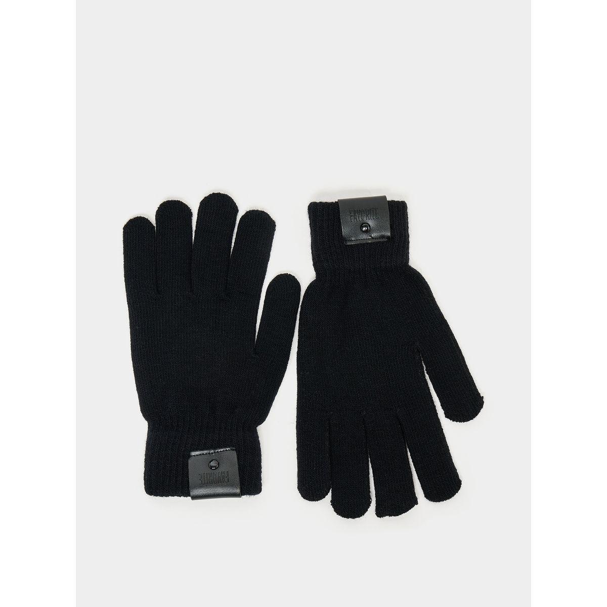 قفازات يد بتفاصيل محبوكة-men-scarvesandgloves-image-1