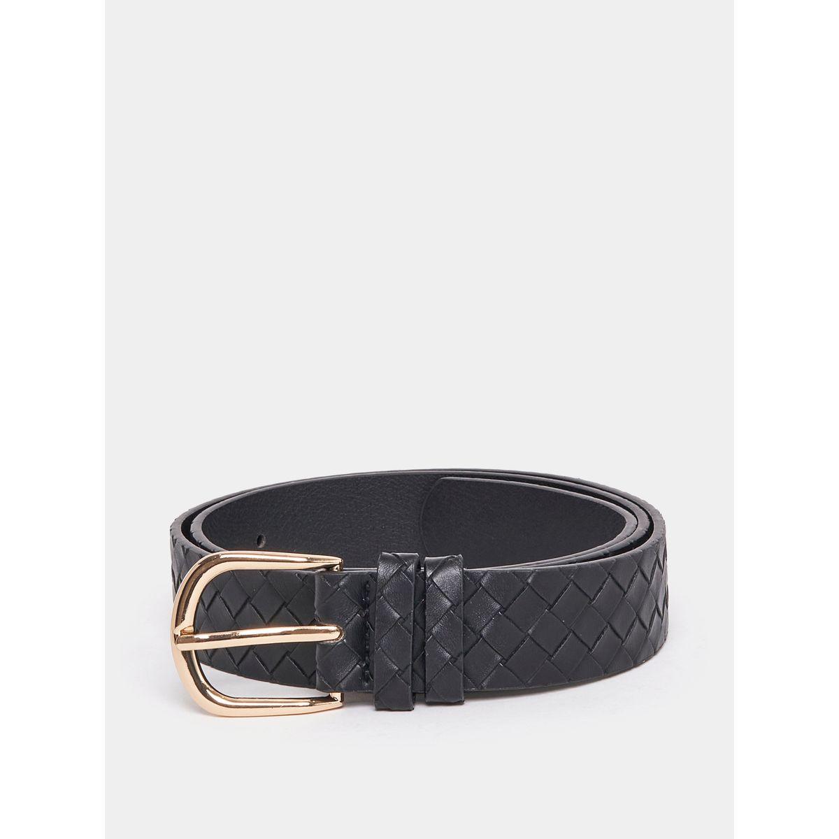 Styli Braided Texture Belt with Metal Buckle-men-beltsandwallets-belts-image-1