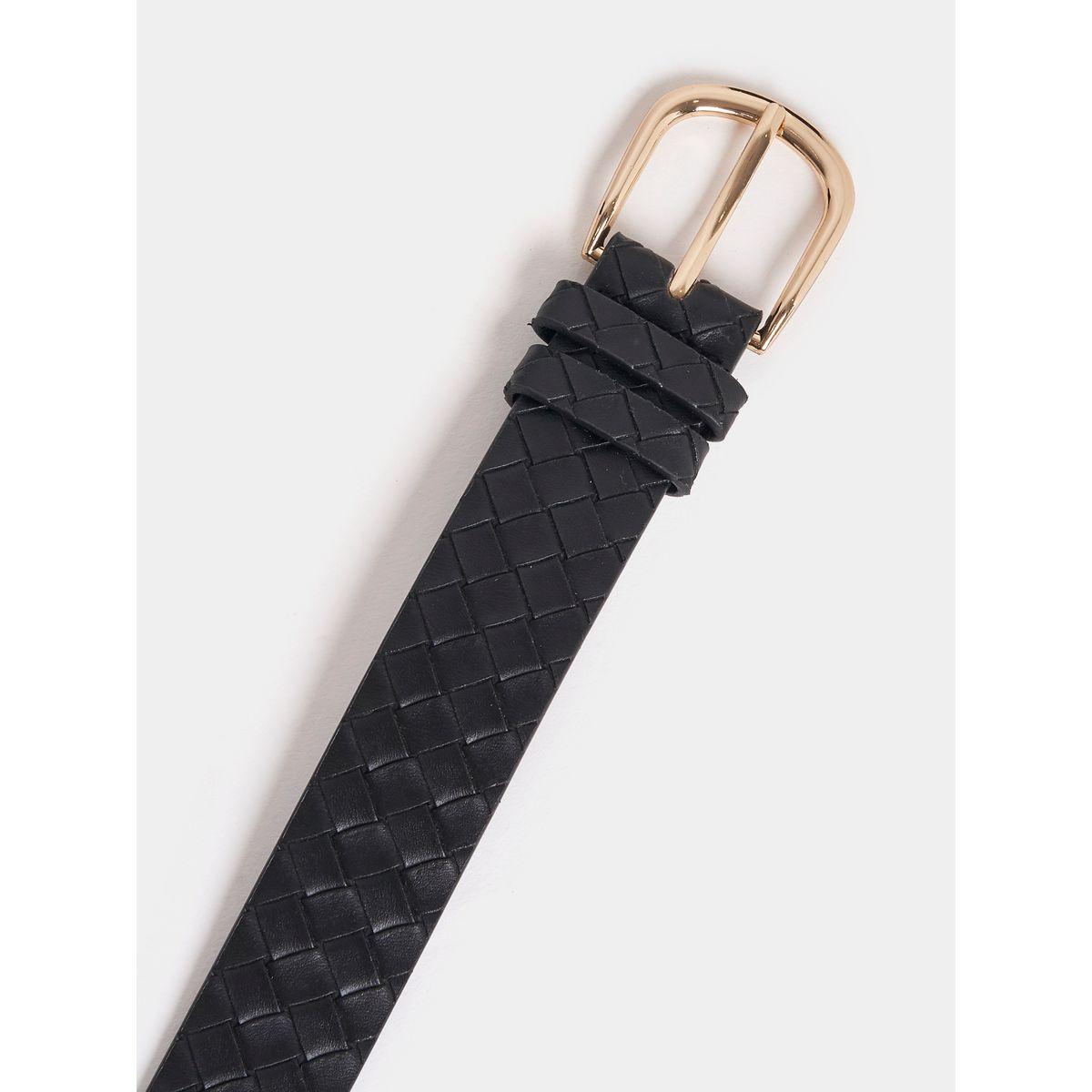 Styli Braided Texture Belt with Metal Buckle-men-beltsandwallets-belts-image-2