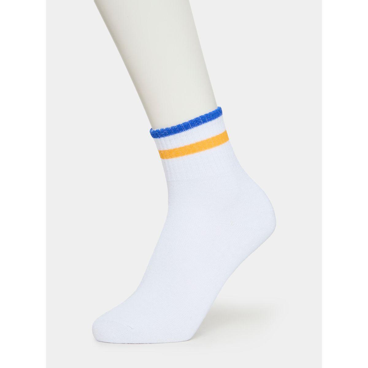 Styli Pack of 5 - Stripe Cuff Printed Crew Socks-men-socks-image-8