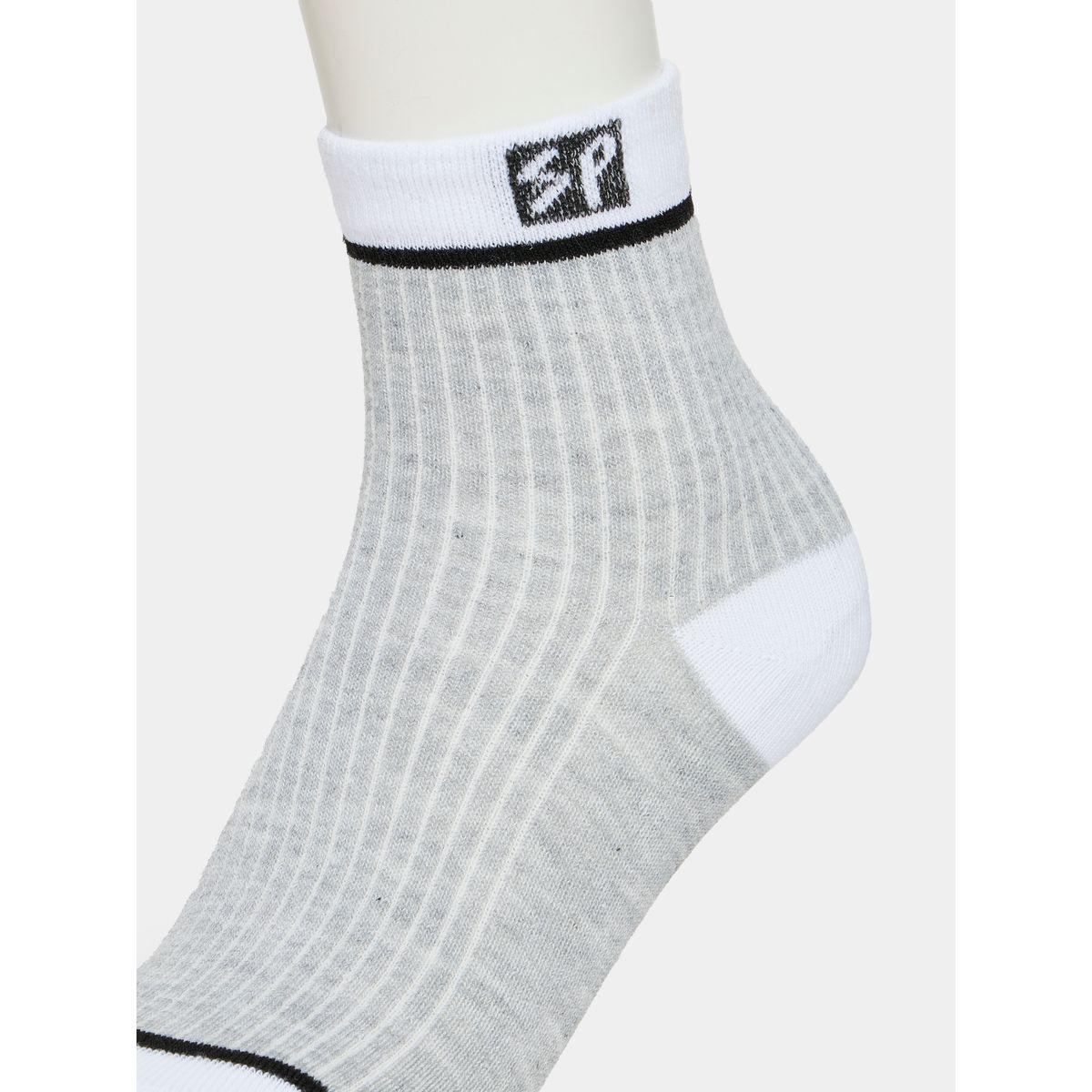 Styli Pack of 5 - Embroidered Patch Ribbed Detail Crew Socks-men-socks-image-3