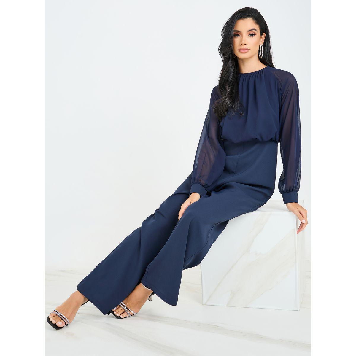 Styli Wide Leg Jumpsuit with Volume Sleeves-women-clothing-jumpsuits-image-1