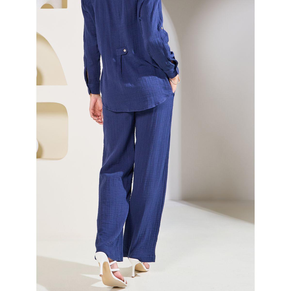 Styli Elevate Oversized Crinkle Textured Shirt with Roll Up Sleeves-women-clothing-shirtsandblouses-shirts-image-6