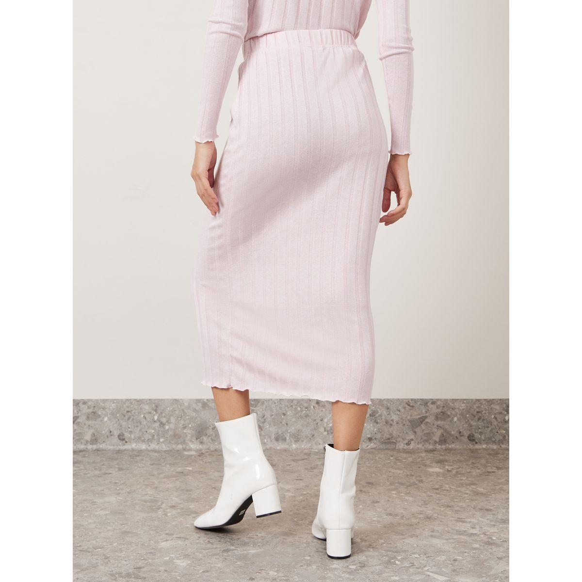 تنورة ميدي بتفاصيل مضلعة-women-clothing-bottoms-skirts-image-4