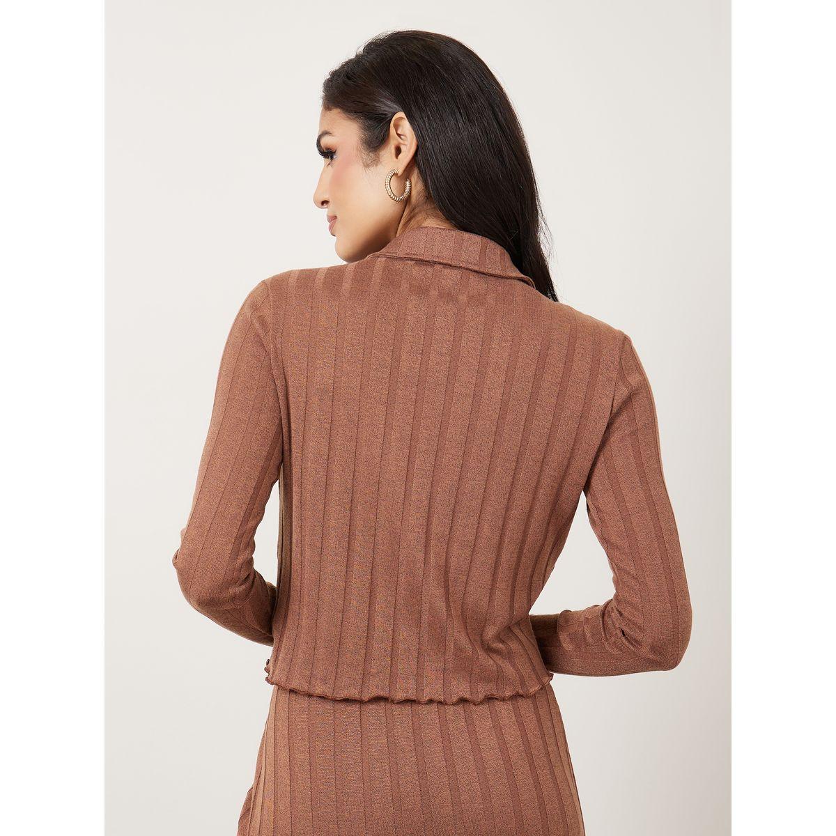 Styli Soft Touch Ribbed Knit Top with Button Placket-women-clothing-shirtsandblouses-blouses-image-4