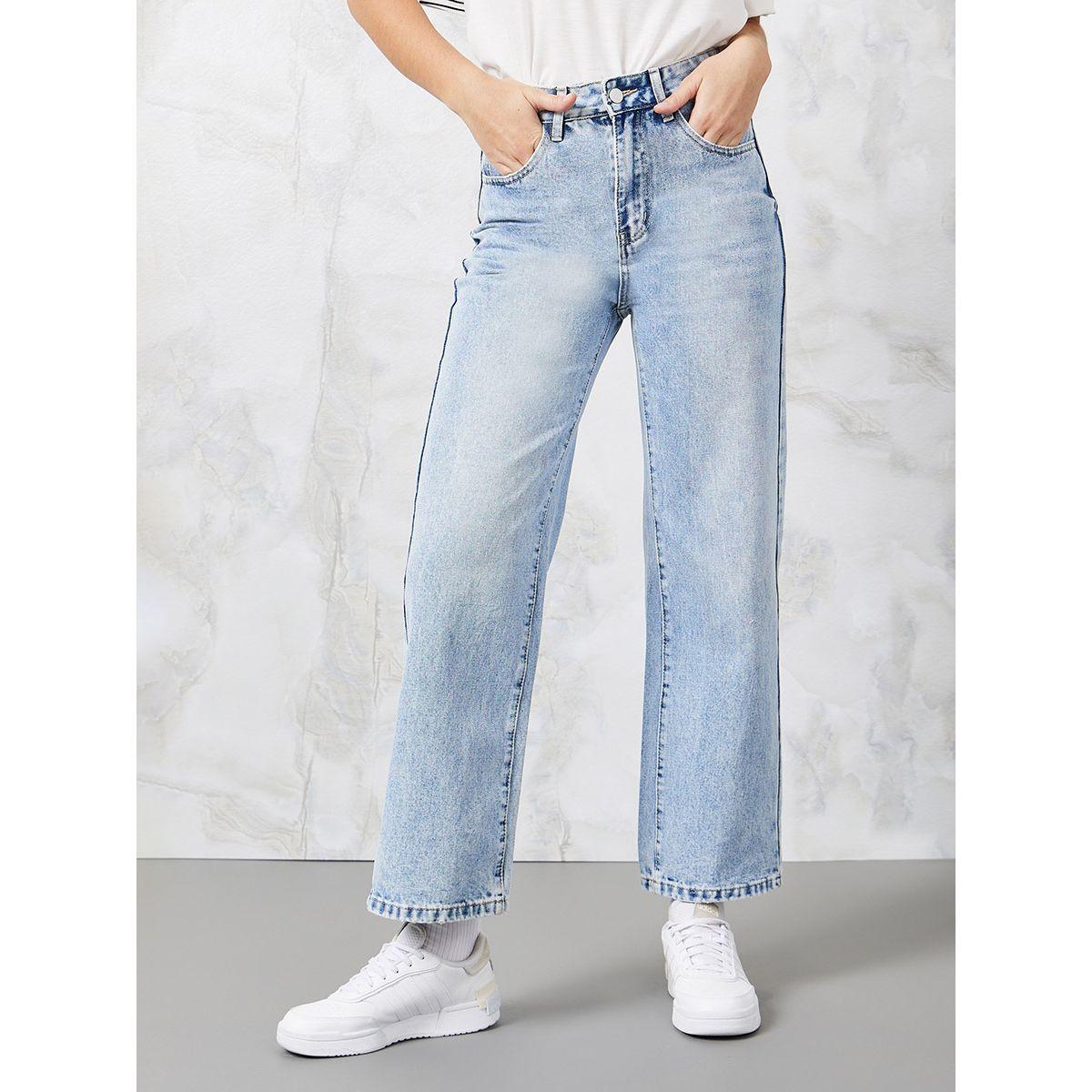 Styli Mid Rise Washed Straight Fit Jeans-women-clothing-bottoms-jeans-image-2