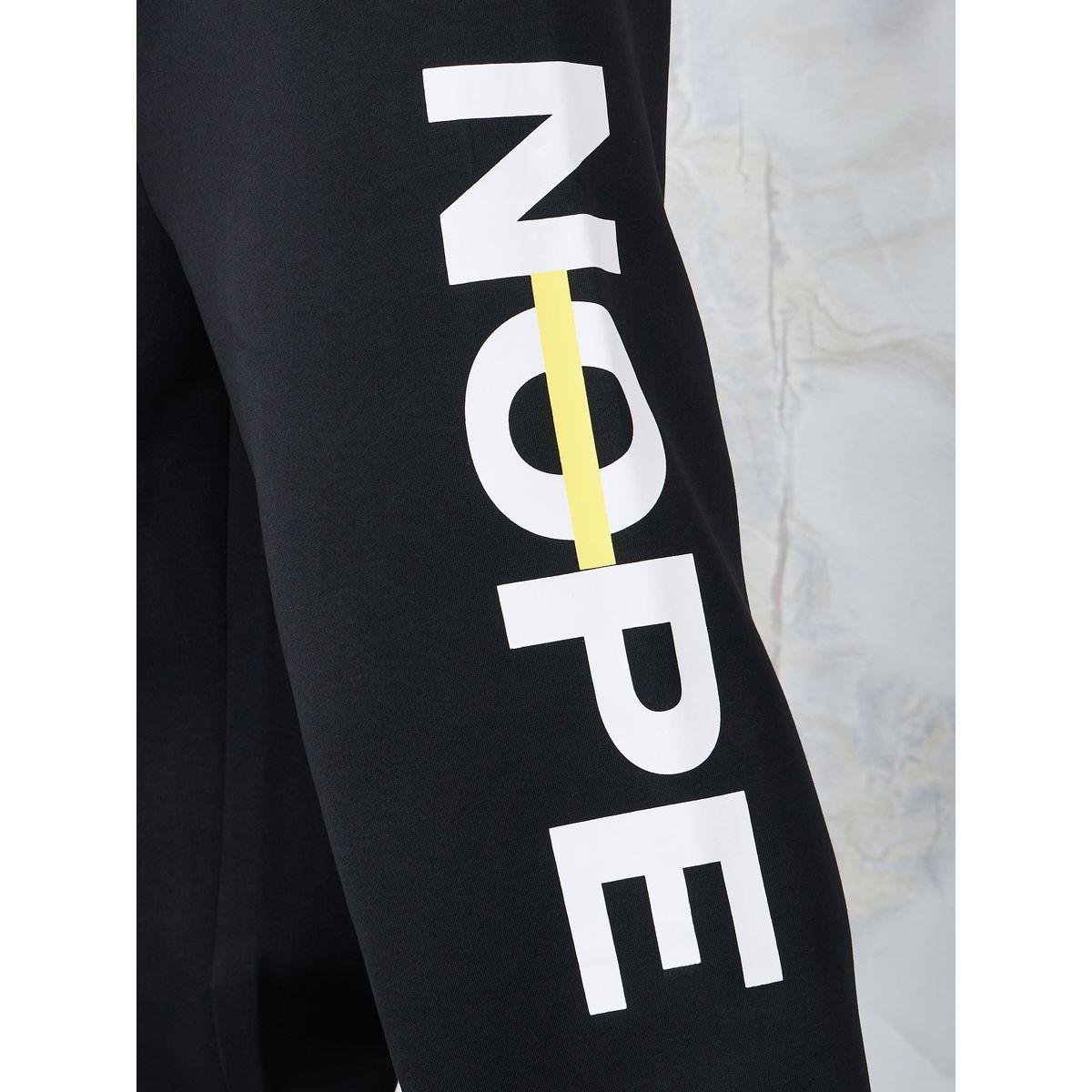 Styli Slogan Print Relaxed Fit Bonded Fleece Jogger-men-clothing-bottoms-joggers-image-3