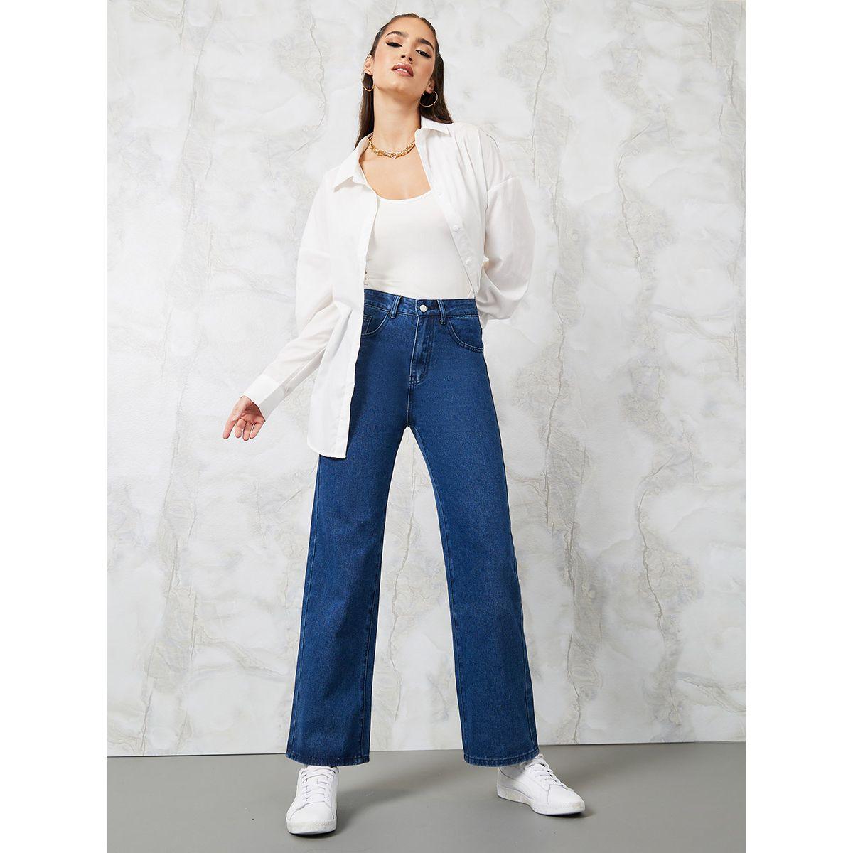 Styli High Rise Wide Leg Jeans with Belt Loops-women-clothing-bottoms-jeans-image-2