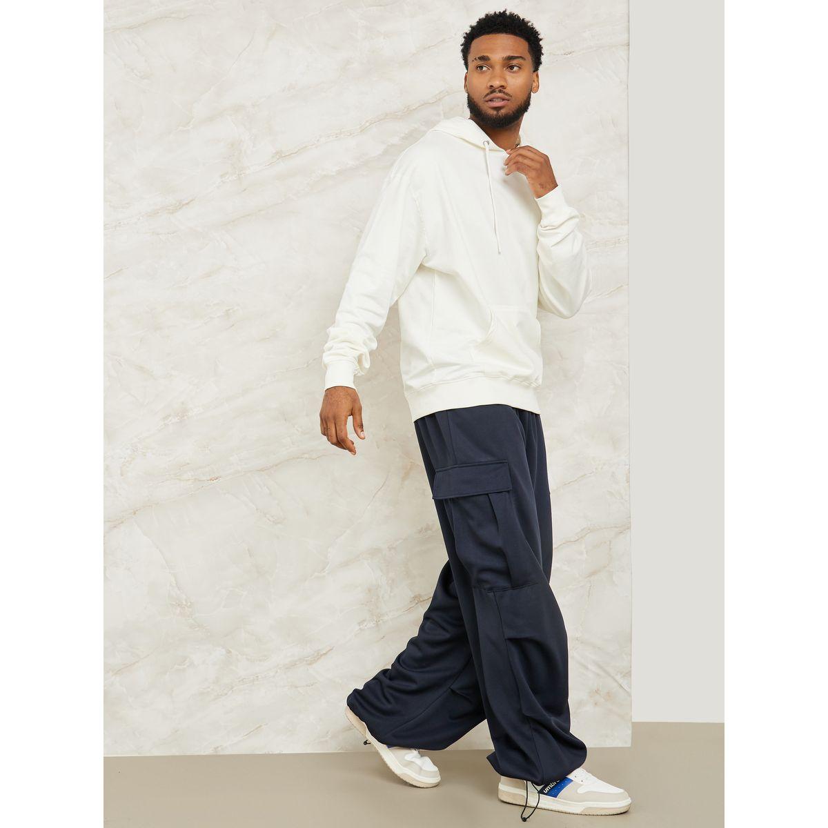 Styli Wide Leg Terry Cargo Pants-men-clothing-bottoms-joggers-image-2