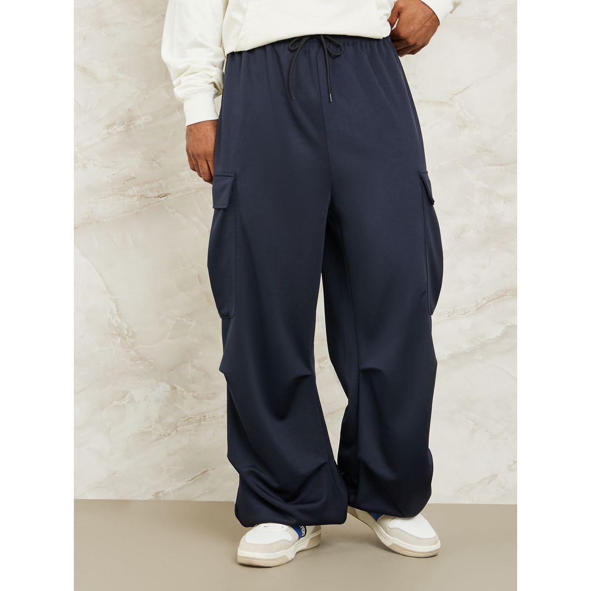 Styli Wide Leg Terry Cargo Pants-men-clothing-bottoms-joggers-image-3