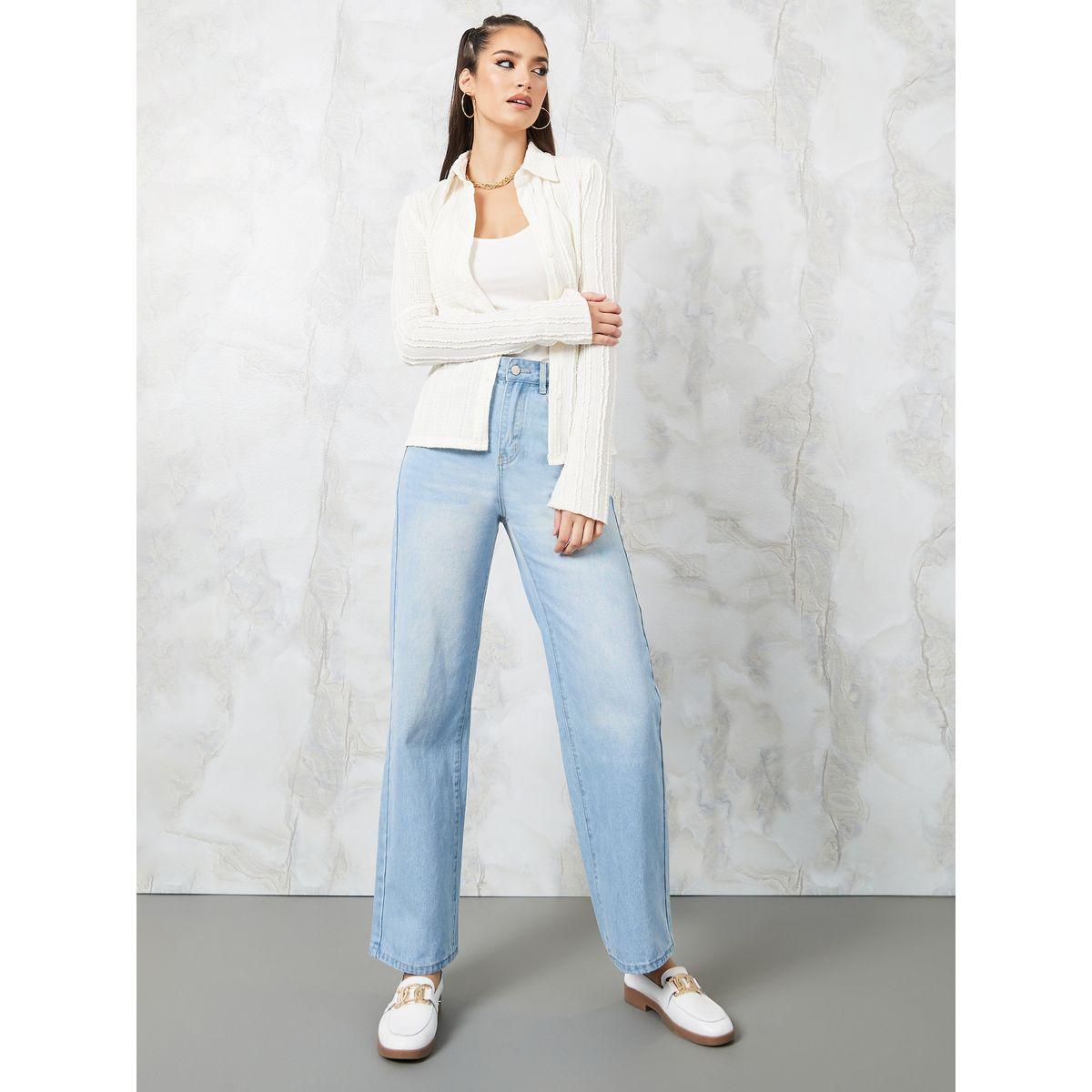 Styli High Rise Wide Leg Jeans-women-clothing-bottoms-jeans-image-1