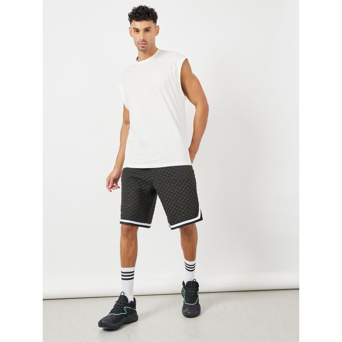 Styli Active Textured Oversized Shorts with Side Pocket-men-clothing-sportswearandactivewear-bottoms-image-2