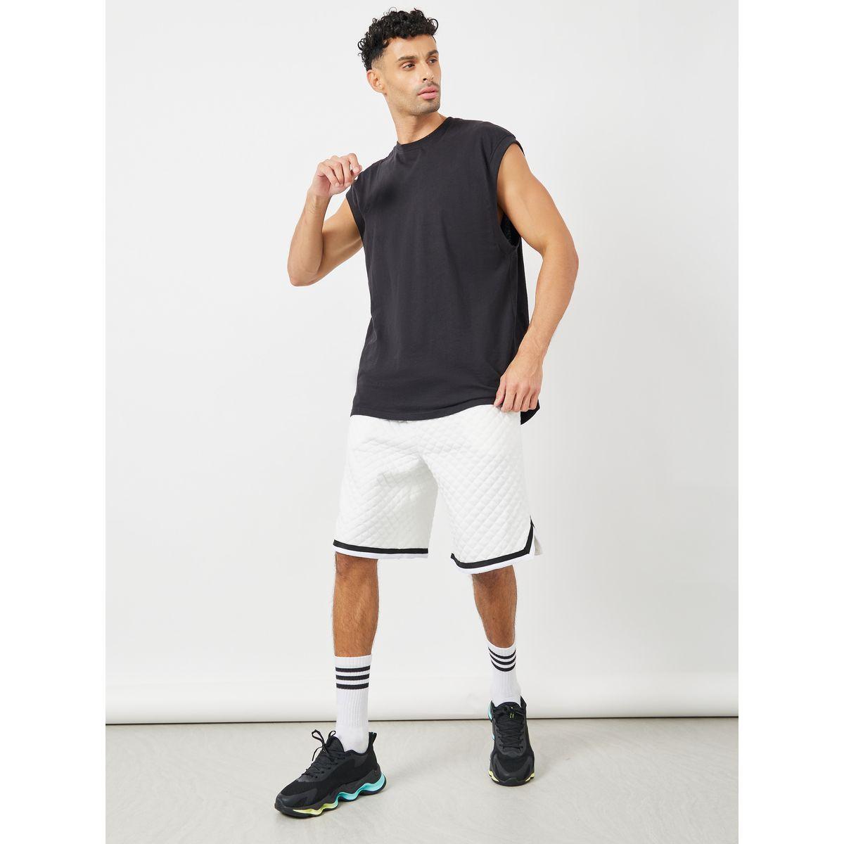 Styli Active Textured Oversized Shorts with Side Pocket-men-clothing-sportswearandactivewear-bottoms-image-1