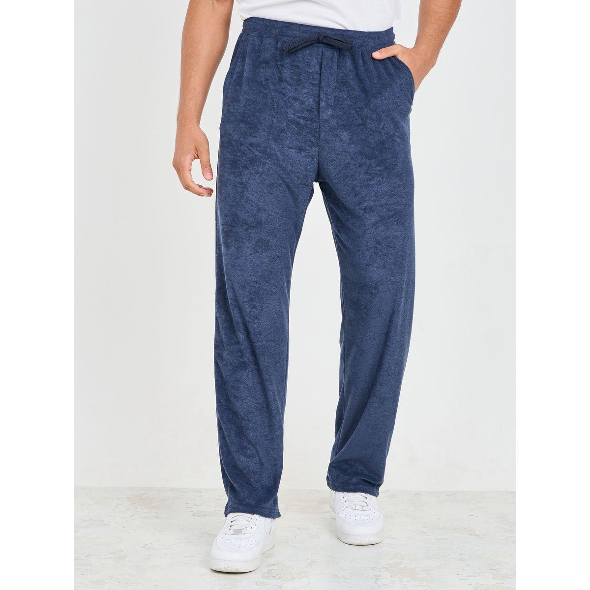 Styli Premium Towel Terry Relaxed Fit Open Hem Joggers-men-clothing-bottoms-joggers-image-1