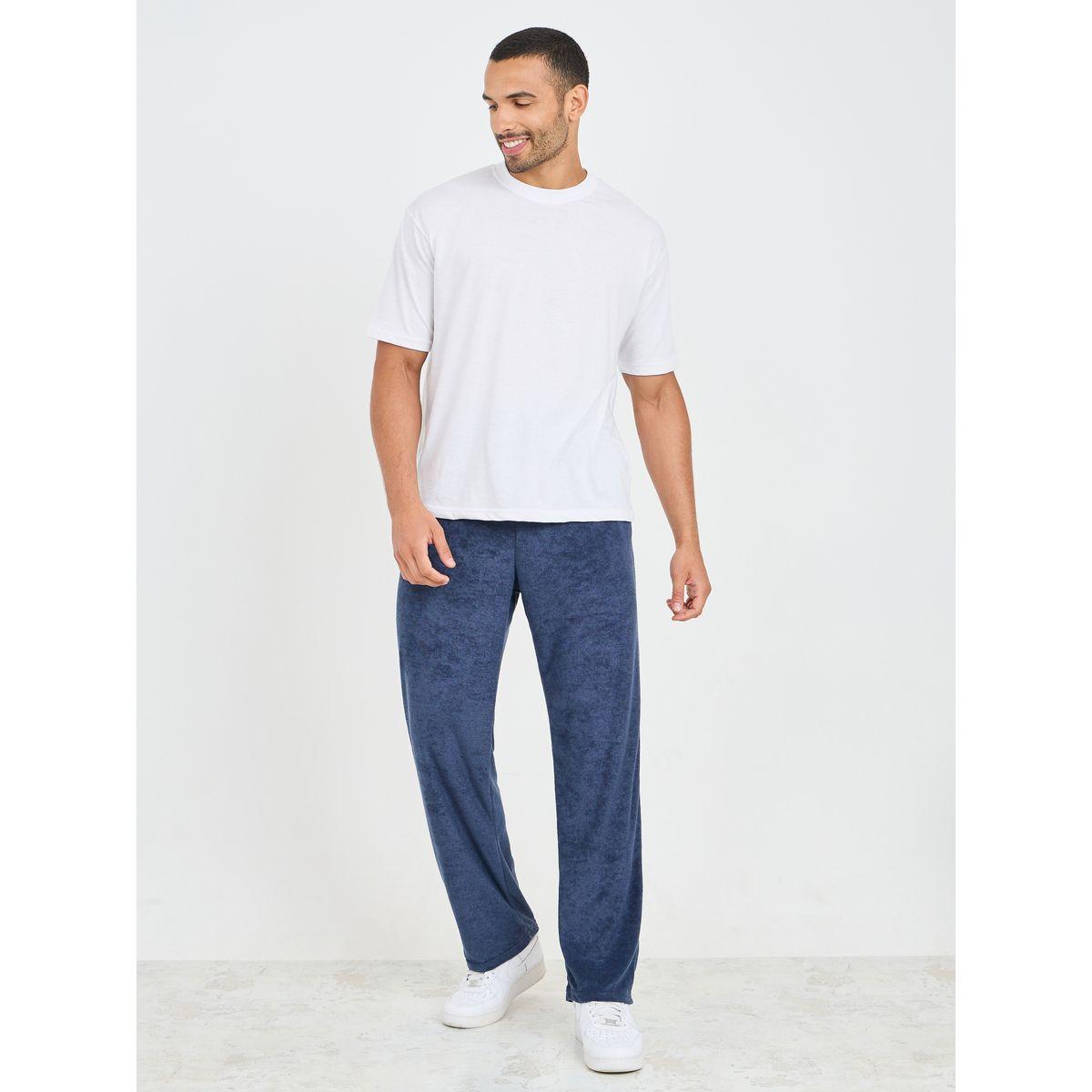 Styli Premium Towel Terry Relaxed Fit Open Hem Joggers-men-clothing-bottoms-joggers-image-2