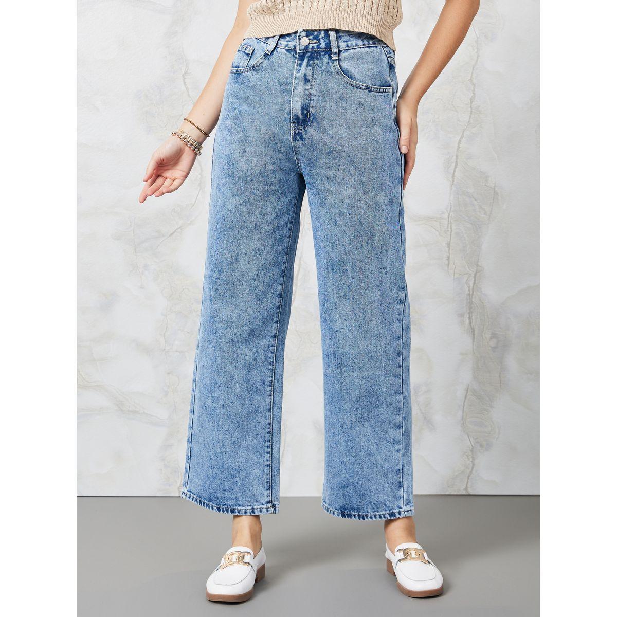 Styli Mid Rise Wide Leg Jeans with Belt Loops-women-clothing-bottoms-jeans-image-3