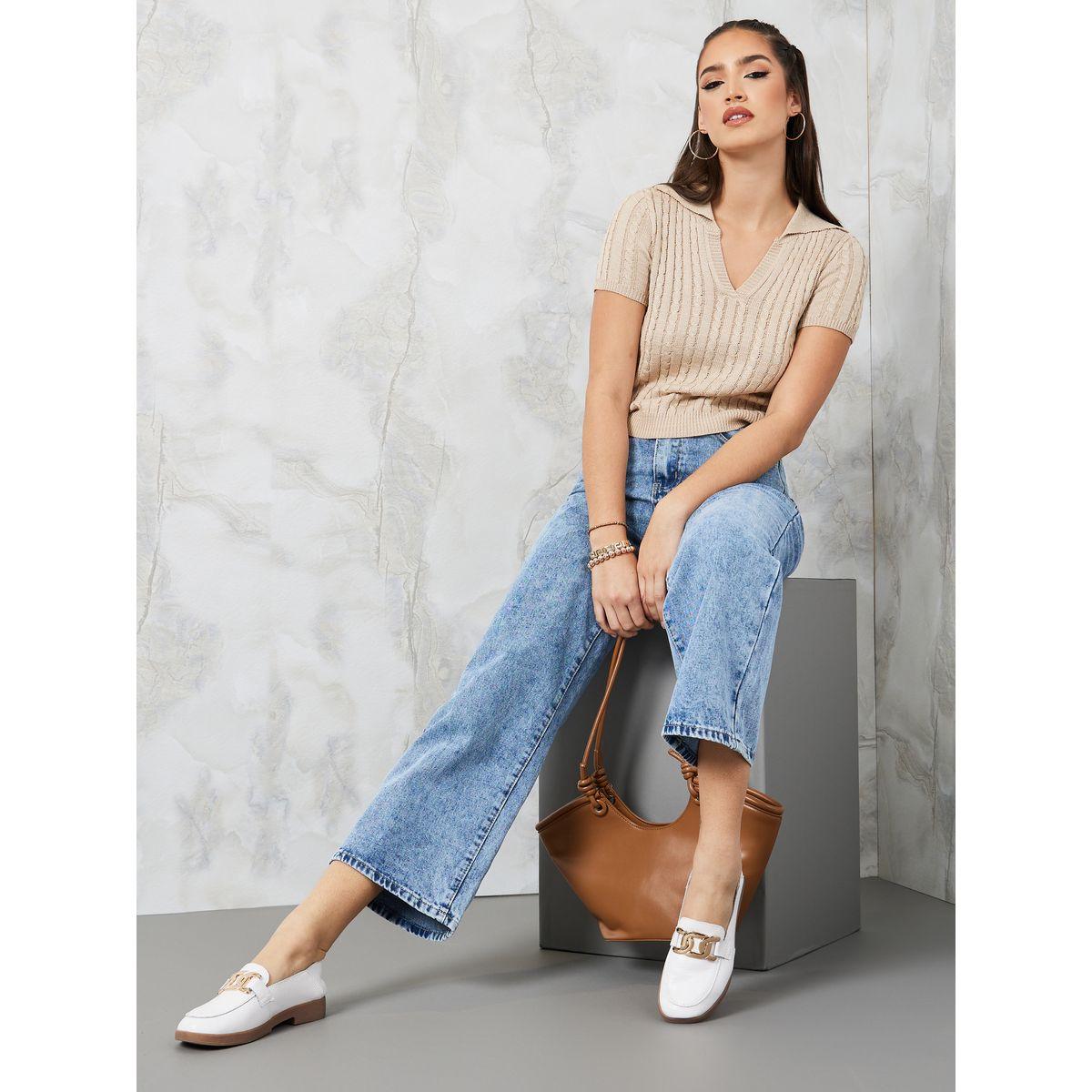 Styli Mid Rise Wide Leg Jeans with Belt Loops-women-clothing-bottoms-jeans-image-6