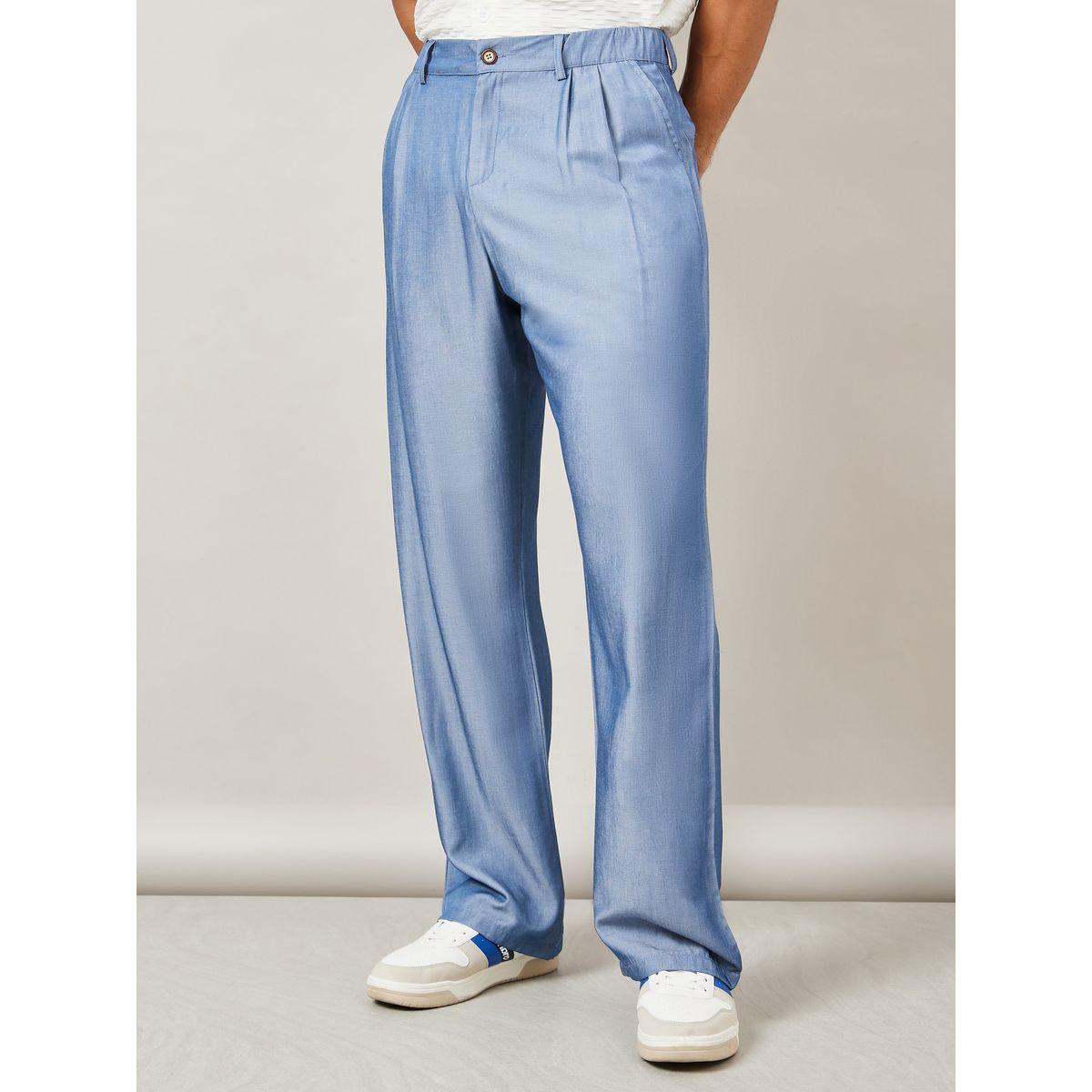 بنطال سادة بقصة مريحة-men-clothing-bottoms-trousersandchinos-trousers-image-1
