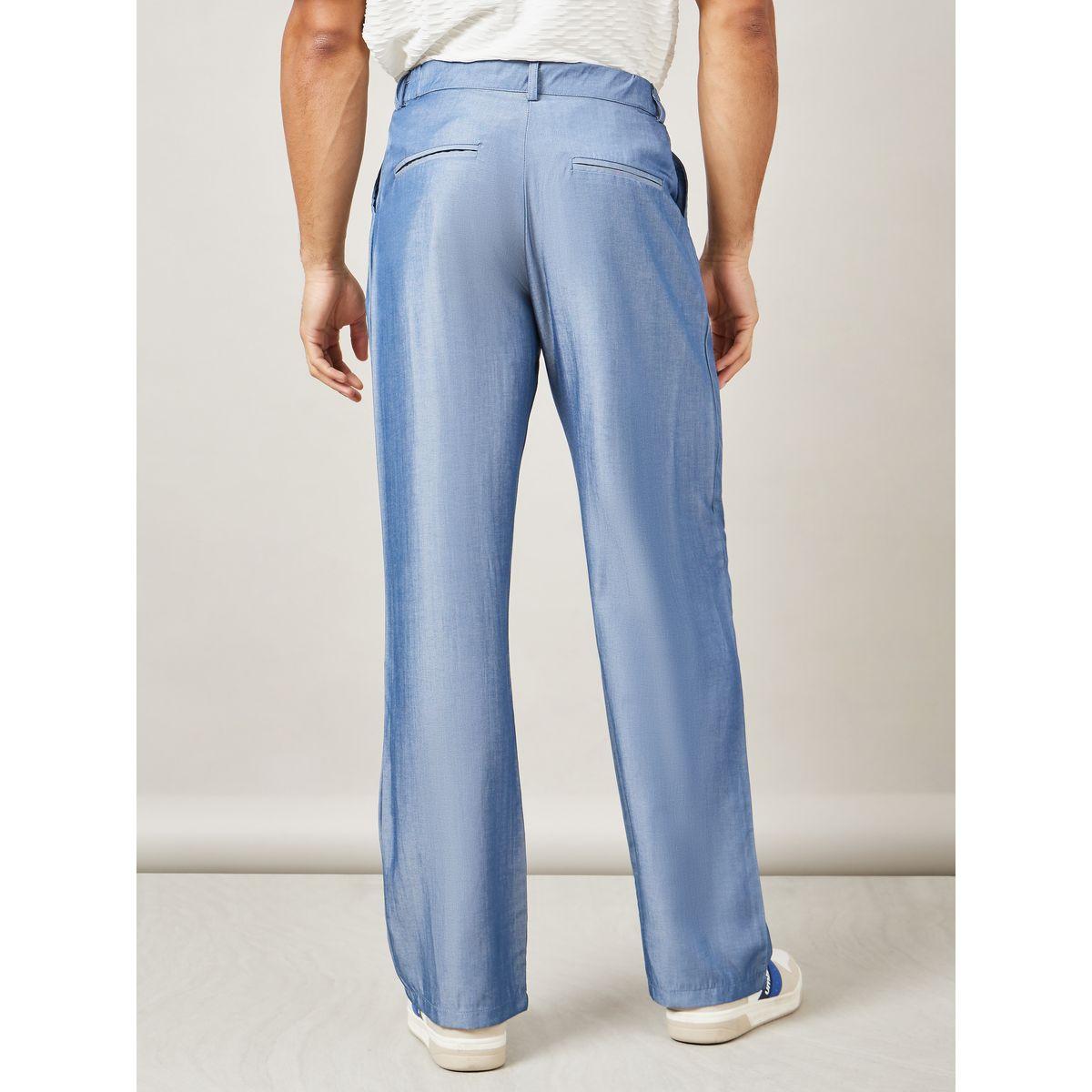 Styli Solid Relaxed Fit Pants with Fold Pleats-men-clothing-bottoms-trousersandchinos-trousers-image-4