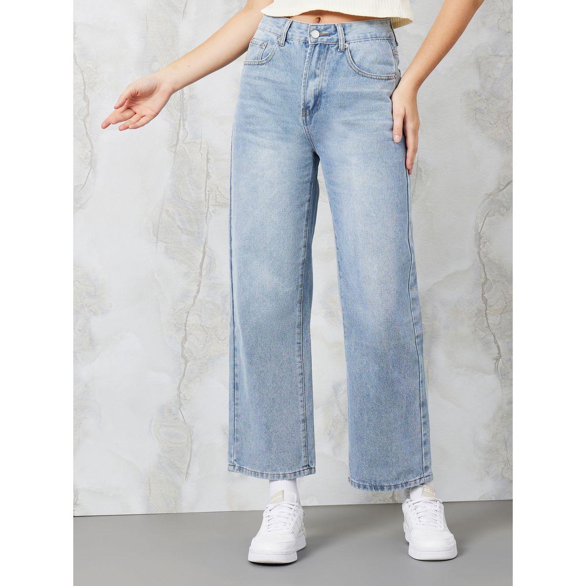 جينز بقصة موم وتفاصيل باهتة-women-clothing-bottoms-jeans-image-2