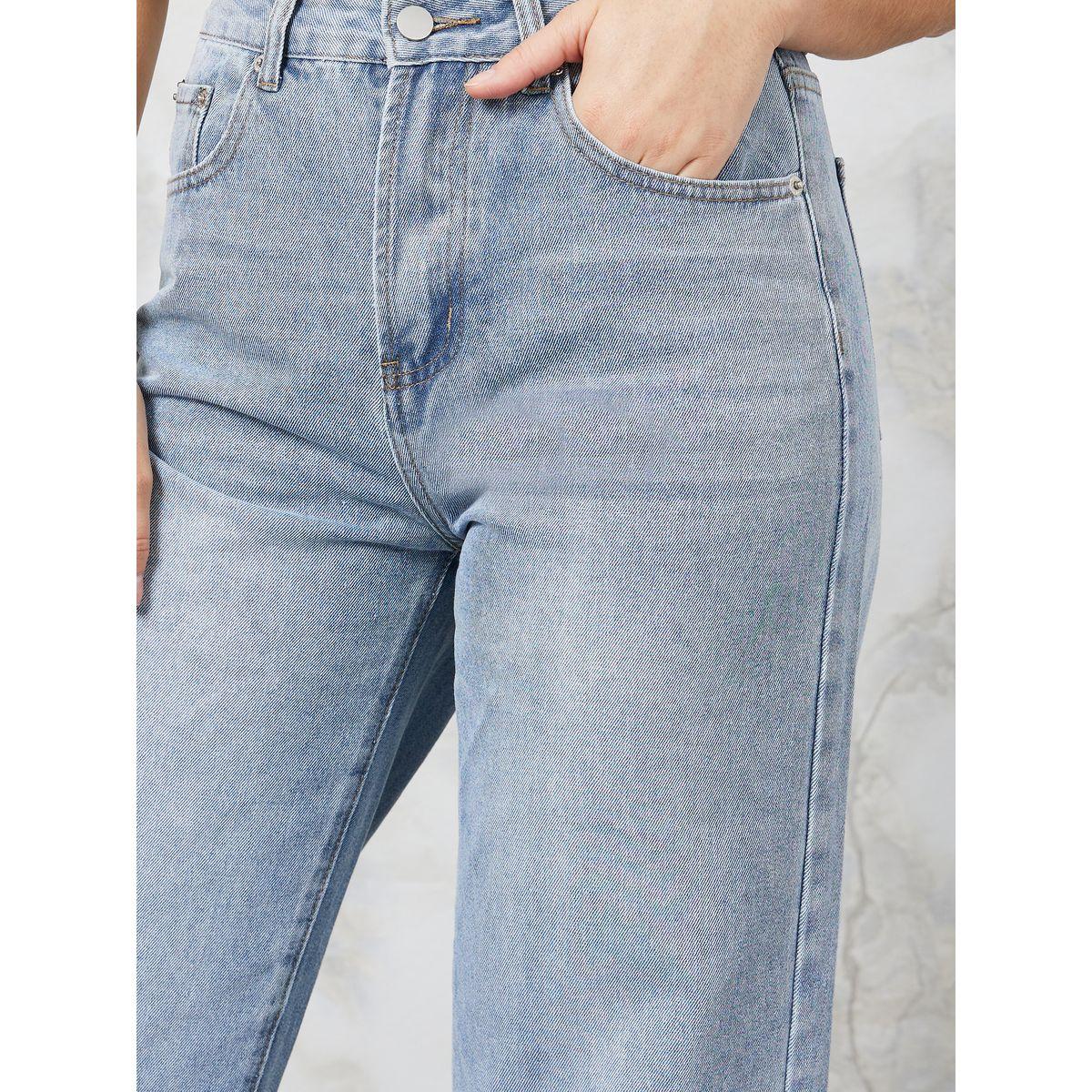 جينز بقصة موم وتفاصيل باهتة-women-clothing-bottoms-jeans-image-3