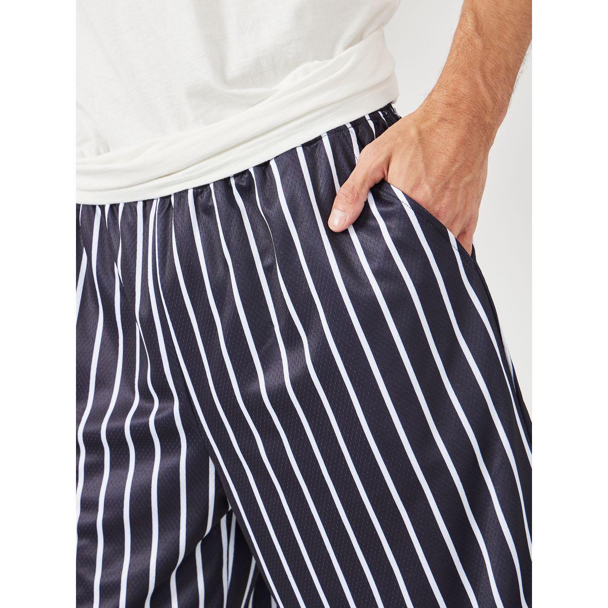 Styli Active Mesh Woven Striped Oversized Basketball Shorts-men-clothing-sportswearandactivewear-bottoms-image-3