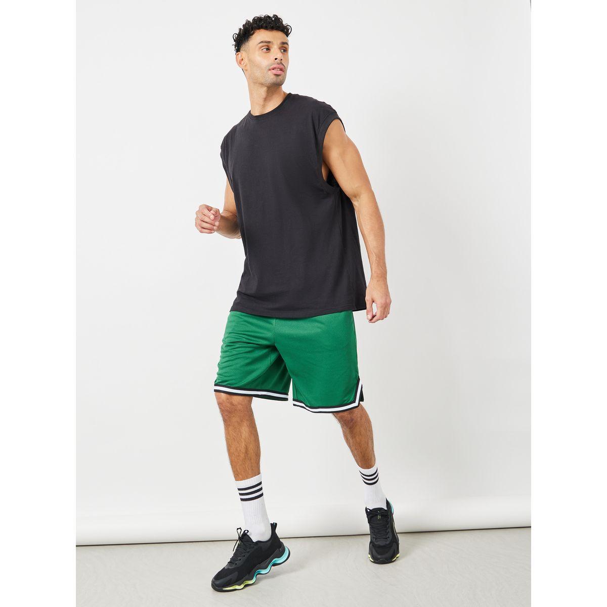 شورت رياضي منسوج بقصة واسعة-men-clothing-sportswearandactivewear-bottoms-image-1