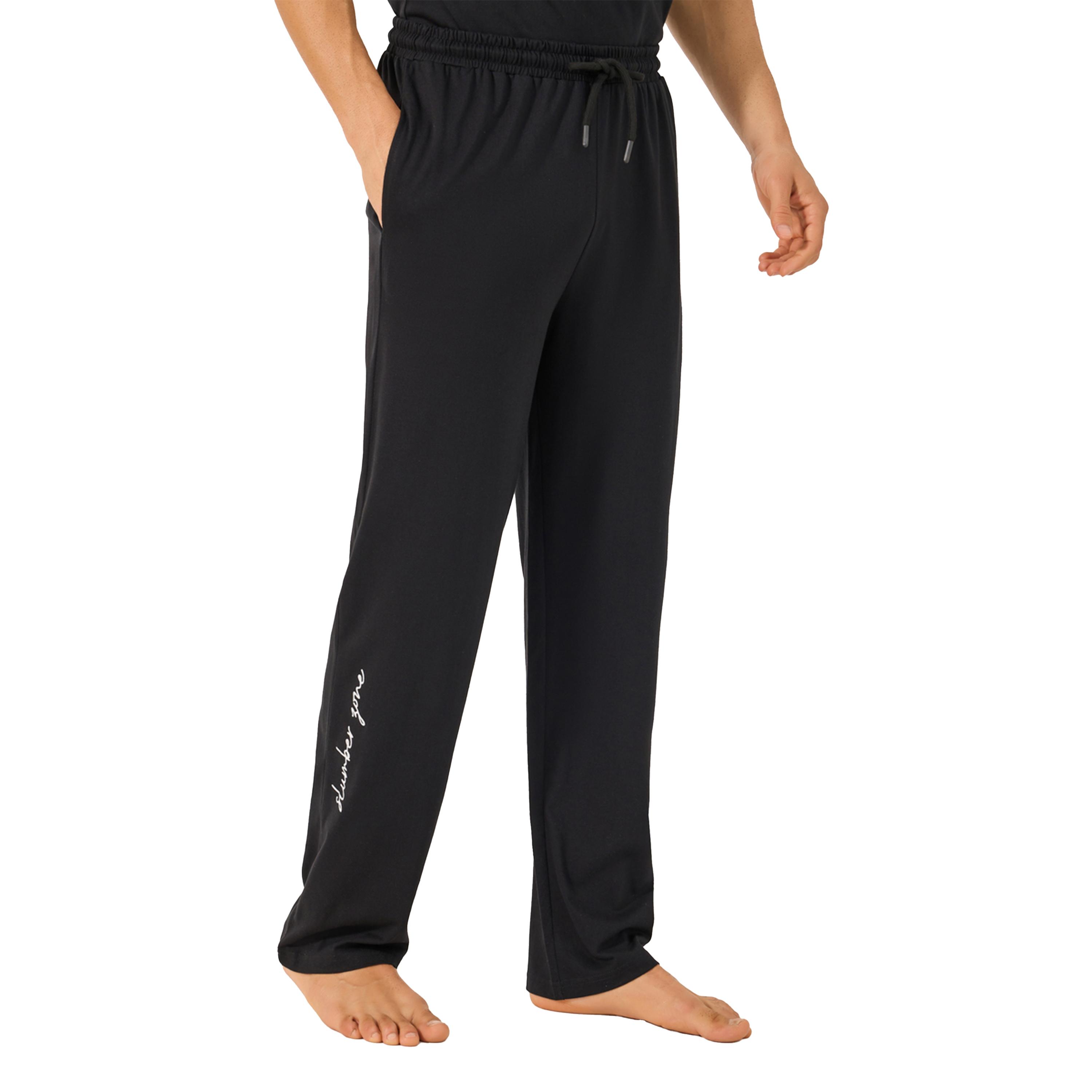 Styli Slogan Print Crew Neck T-Shirt and Pyjama Set-men-clothing-nightwear-sets-image-4