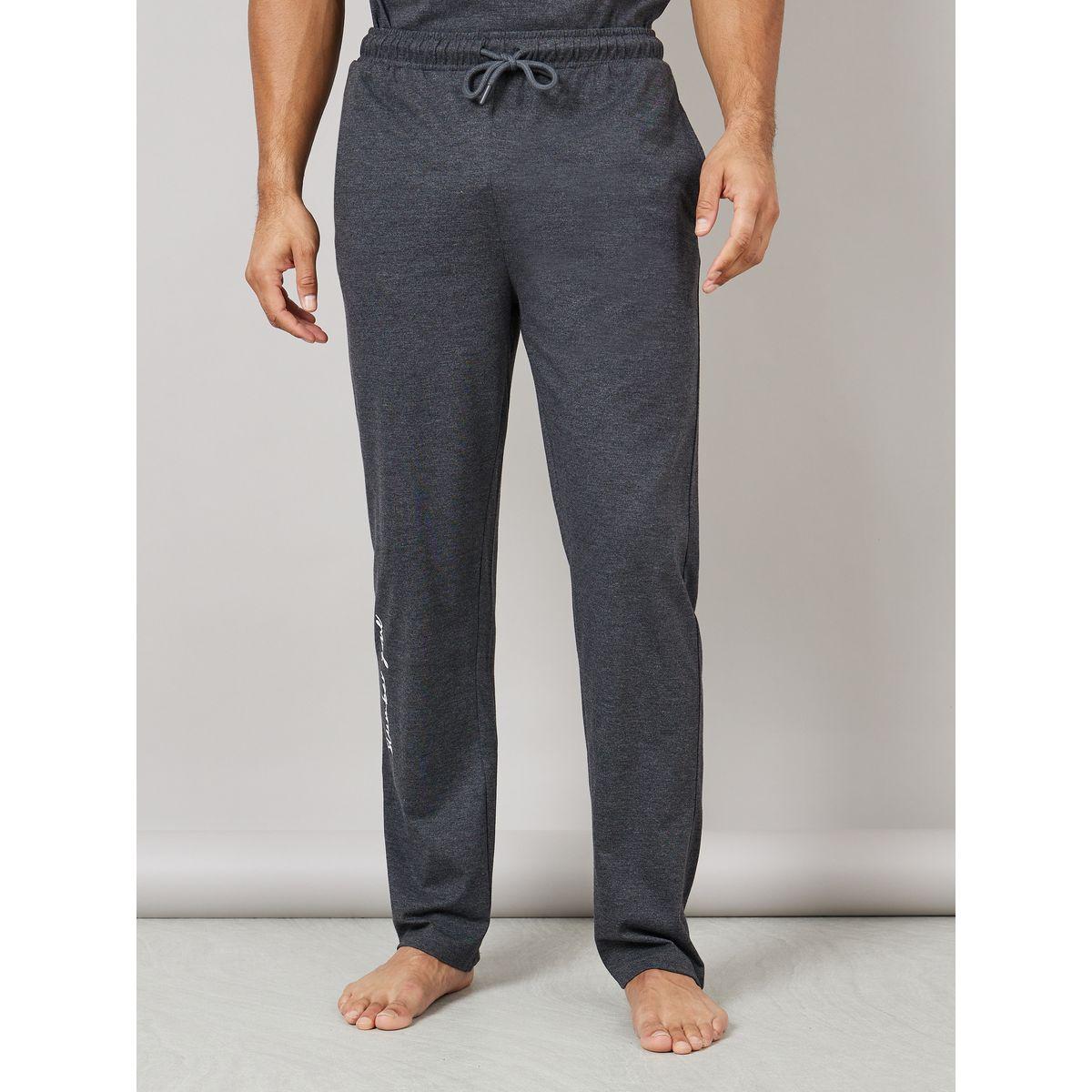 Styli Unwind Chest Print Crew Neck T-Shirt and Pyjama Set-men-clothing-nightwear-sets-image-5