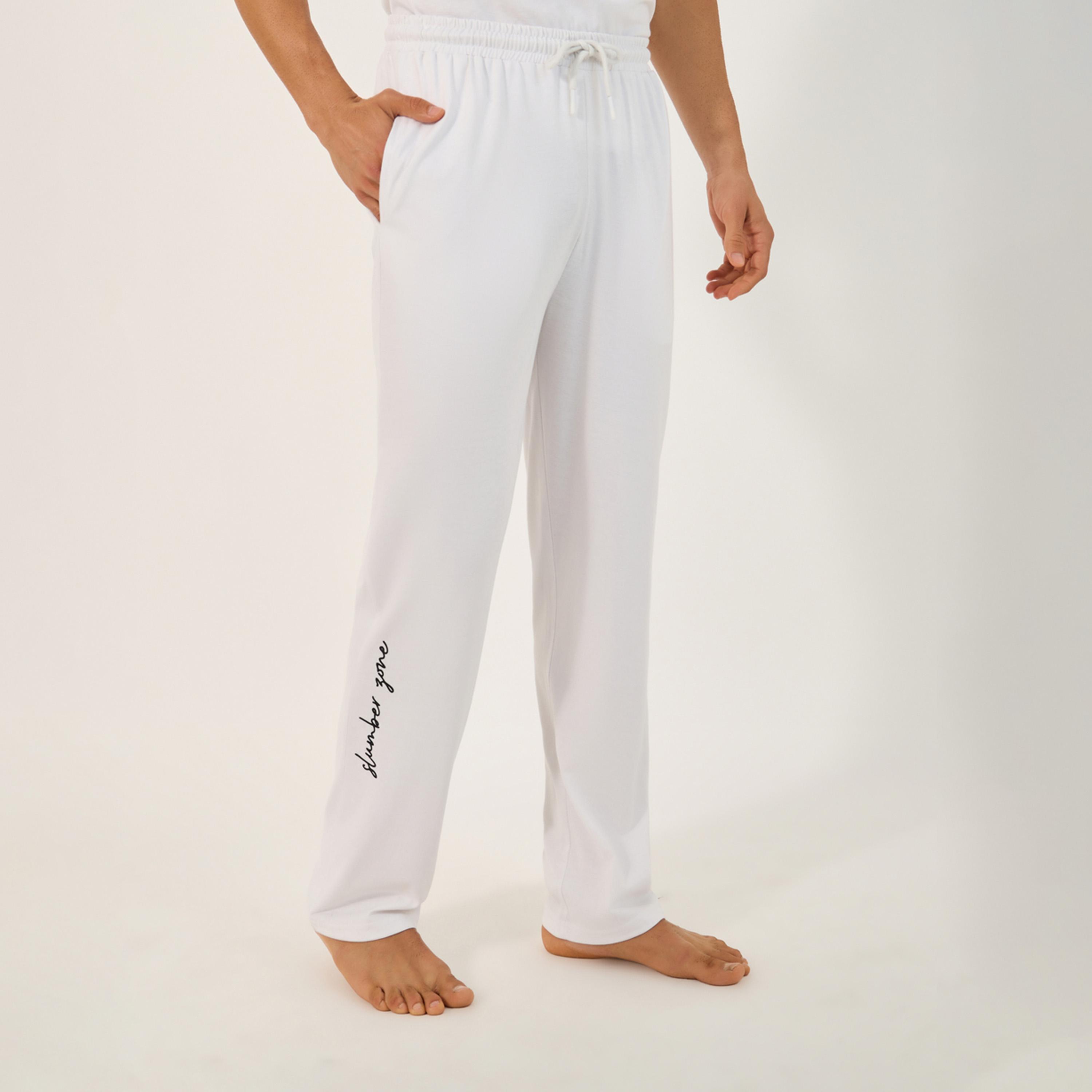 ستايلي - أنوايند طقم تي شيرت بطبعة شعار مع بنطال بيجامة-men-clothing-nightwear-sets-image-4