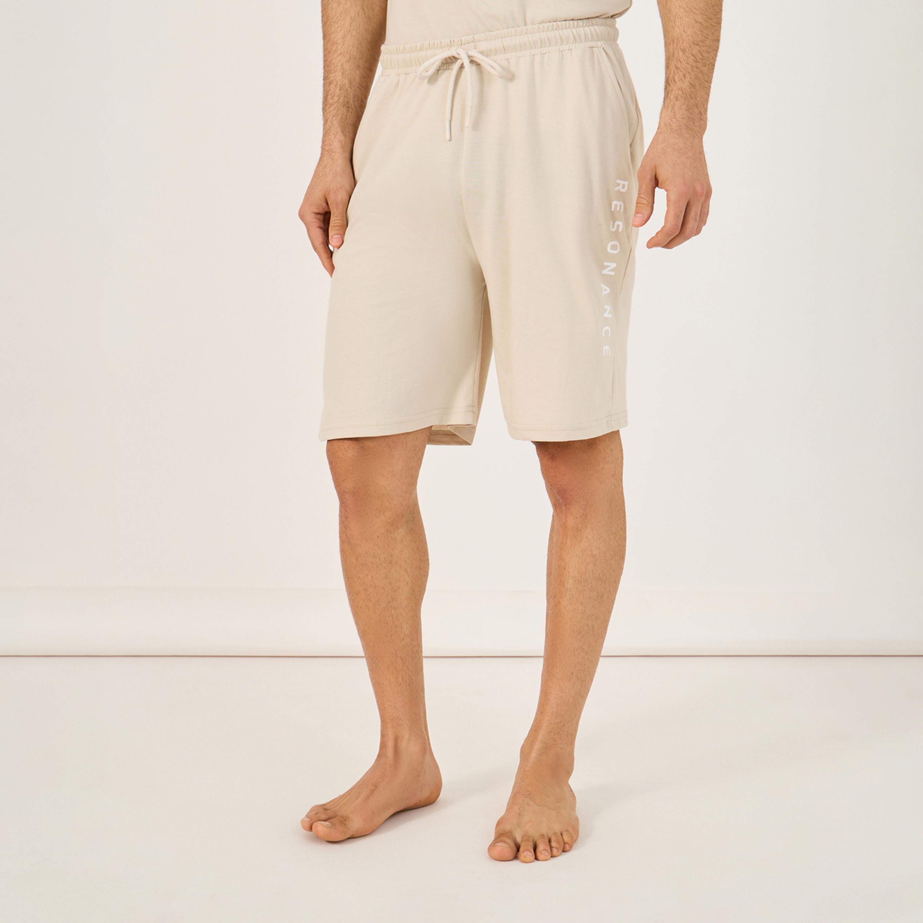ستايلي - أنوايند طقم تي شيرت بطبعة شعار مع شورت بيجامة-men-clothing-nightwear-sets-image-4